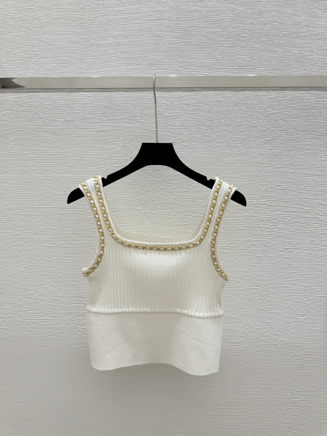 NO:329225,M Home Early Spring New Style Chain Sling Knitted Vest Color White Size 36.38.40, Alexander Wang19860909M家  早春新款 链条吊带针织背心 颜色白色 尺码36.38.40,,alexander wang,Women's clothing