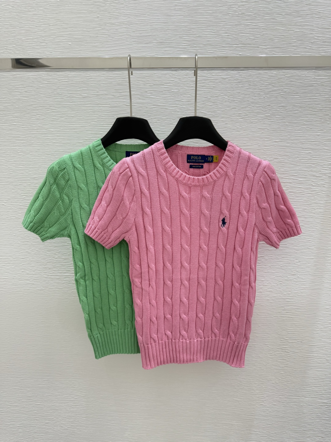 NO:334625,PO Home Early Spring New Style Round Neck Knitted Short Sleeve Color Pink Green Size 36.38.40, T-shirt,alexander wang19860909PO家  早春新款 圆领针织短袖 颜色粉色 绿色 尺码36.38.40,,T-shirt,alexander wang,Women's clothing