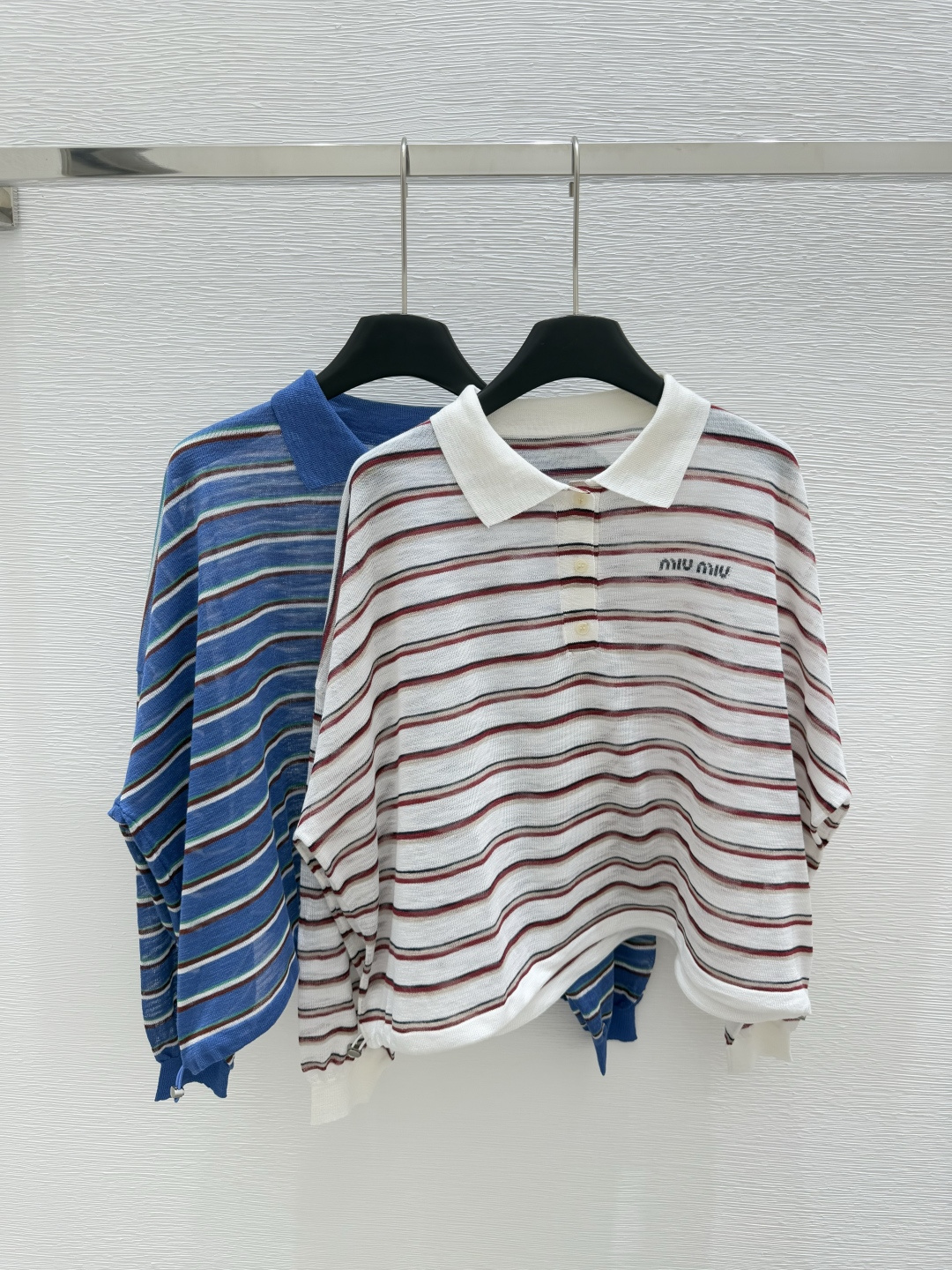 NO:410709,M Home Early Spring New Style Round Collar Striped Knitted Long Sleeve Color Pink Blue Size 36.38.40, Alexander Wang19860909M家  早春新款 圆领条纹针织长袖 颜色粉色 蓝色 尺码36.38.40,,alexander wang,Women's clothing