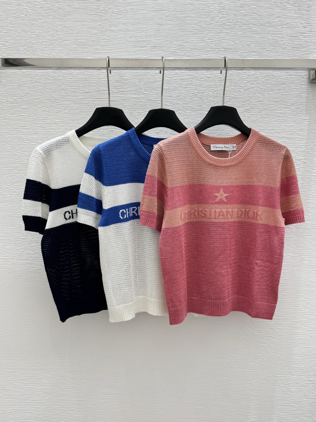 NO:410846,CH Home Summer New Style Contrast Letter Round Neck Short Sleeve Color Pink Royal Blue Black Size 36.38.40, T-shirt,alexander wang19860909CH家 夏季新款 撞色字母圆领短袖 颜色粉色 宝蓝 黑色 尺码36.38.40,,T-shirt,alexander wang,Women's clothing