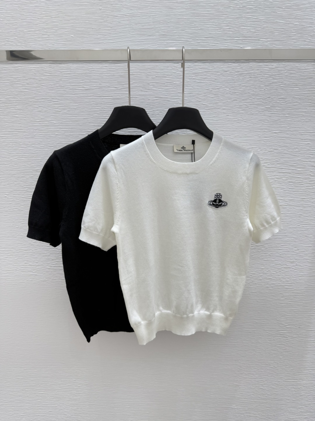 NO:419547,VI Home Summer New Style Round Neck Knit Saturn Short Sleeve Color Black White Size 36.38.40, T-shirt,alexander wang19860909VI家 夏季新款 圆领针织土星短袖 颜色黑色 白色 尺码36.38.40,,T-shirt,alexander wang,Women's clothing