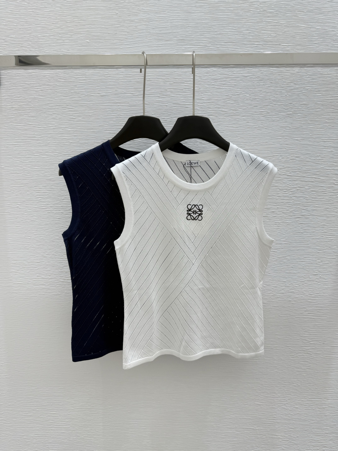 NO:425457,LO Home Summer New Style Round Neck Knitted Vest Color White Royal Blue Size 36.38.40, Alexander Wang19860909LO家 夏季新款 圆领针织背心 颜色白色 宝蓝色 尺码36.38.40,,alexander wang,Women's clothing