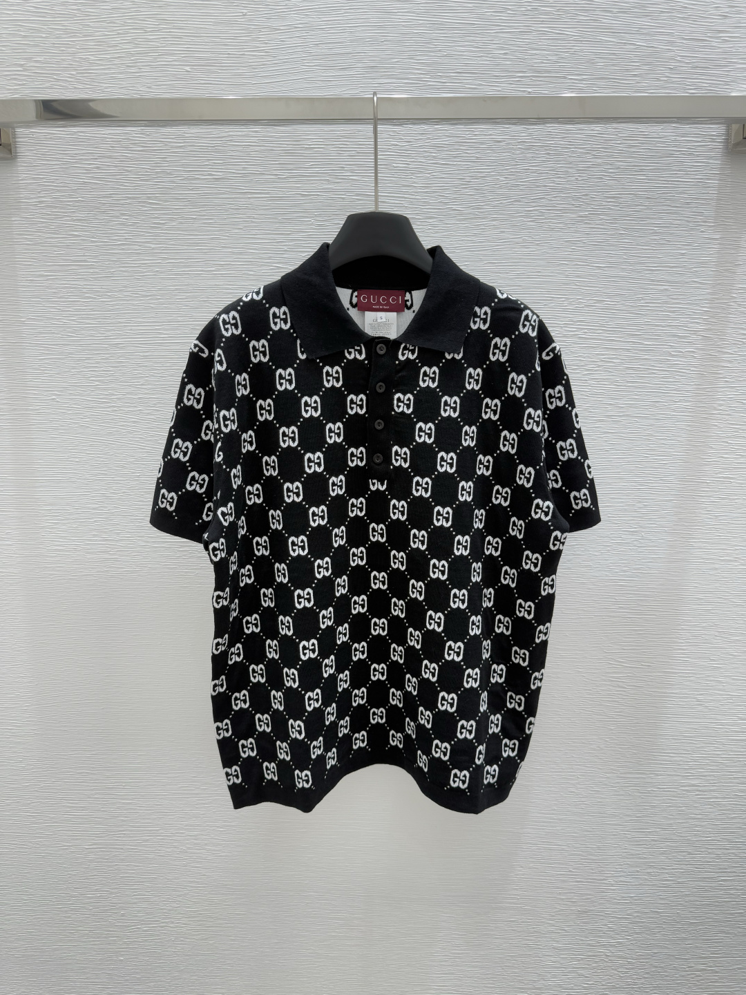 NO:419264,G Home Summer New Style Lapel Letter Knit Short Sleeve Color Black Size 36.38.40, gucci, T-shirt, alexander wang19860909G家 夏季新款 翻领字母针织短袖 颜色黑色 尺码36.38.40,,gucci,T-shirt,alexander wang,Women's clothing