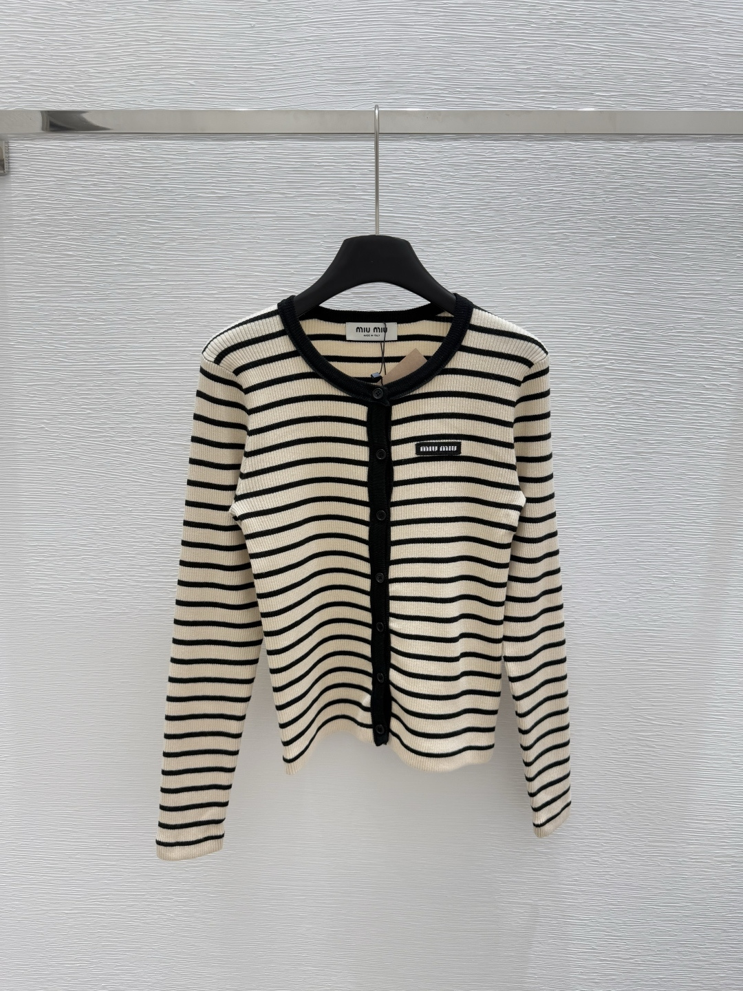 NO:419269,M Home New Summer Round Neck Knitted Striped Cardigan Color Yellow Size 36.38.40, Alexander Wang19860909M家 夏季新款 圆领针织条纹开衫 颜色黄色 尺码36.38.40,,alexander wang,Women's clothing