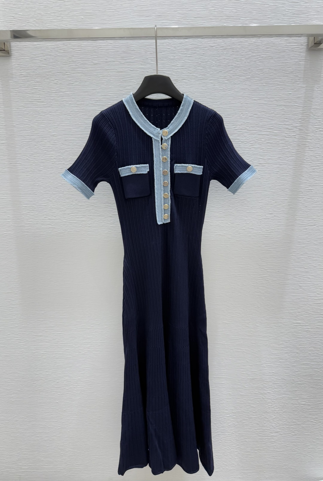 NO:417920,CP Home Summer New Style Round Neck Knitted Short Sleeve Dress Color Blue Size 36.38.40, Skirts, T-shirt, alexander wang19860909CP家 夏季新款 圆领针织短袖连衣裙 颜色蓝色 尺码36.38.40,,skirts,T-shirt,alexander wang,Women's clothing