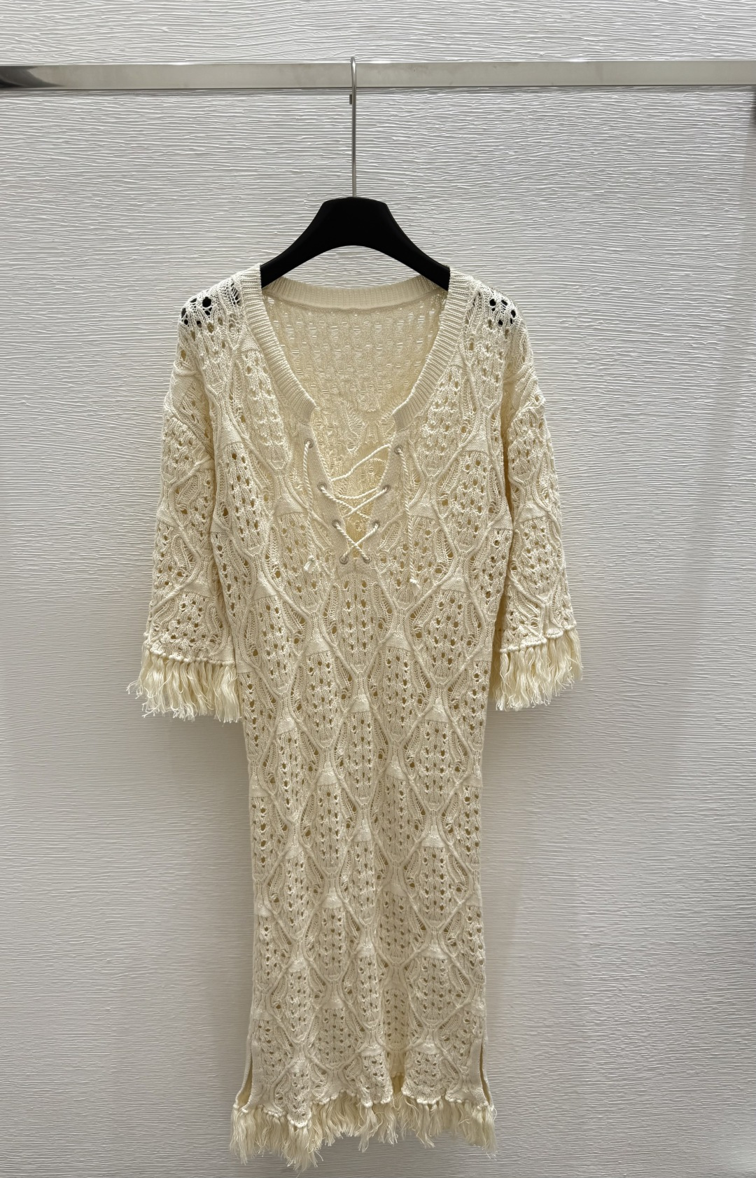 NO:419414,D Home New Summer Strap Hollow Knitted Dress Color White Size 36.38.40, Dior, Skirts, Alexander Wang19860909D家 夏季新款 绑带镂空针织连衣裙 颜色白色 尺码36.38.40,,dior,skirts,alexander wang,Women's clothing