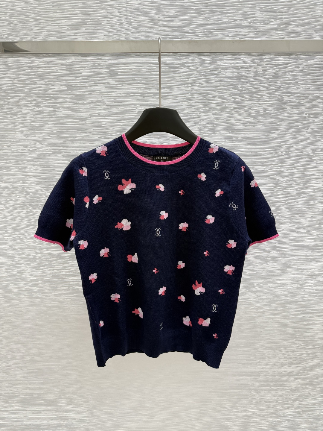 NO:419390,CH Home Summer New Style Round Neck Knit Printed Short Sleeve Color Royal Blue Size 36.38.40, T-shirt,alexander wang19860909CH家 夏季新款 圆领针织印花短袖 颜色宝蓝色 尺码36.38.40,,T-shirt,alexander wang,Women's clothing