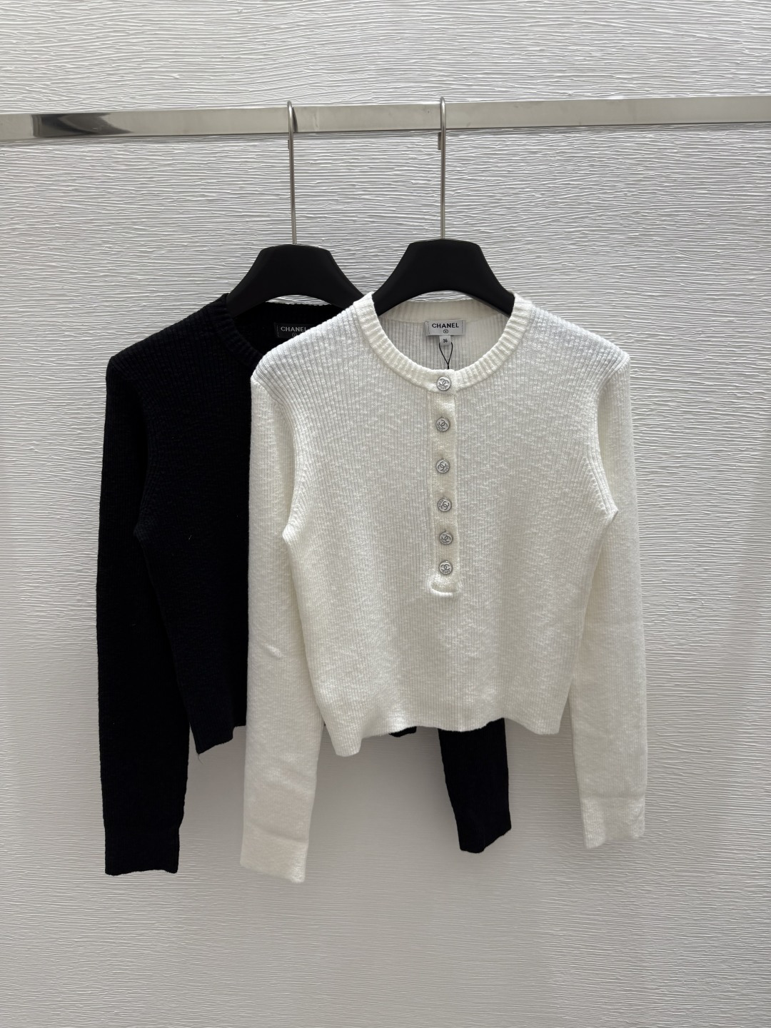 NO:427692,CH Home Summer New Style Round Neck Knit Long Sleeve Color White Black Size 36.38.40, Alexander Wang19860909CH家 夏季新款 圆领针织长袖 颜色白色 黑色 尺码36.38.40,,alexander wang,Women's clothing