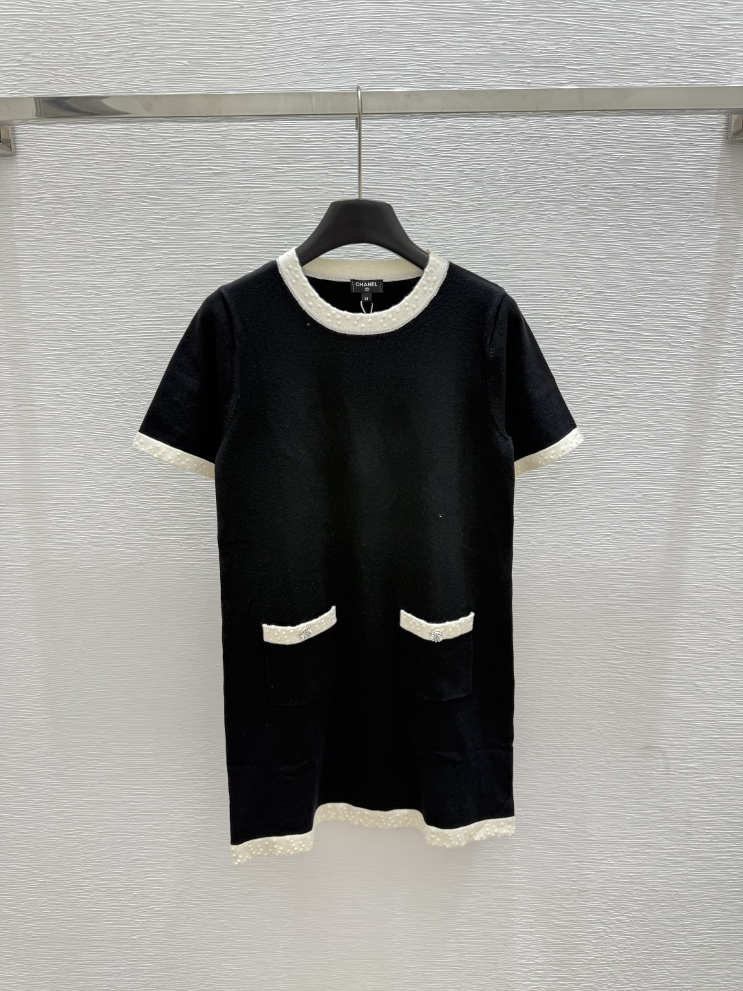 NO:425556,CH Home Summer New Style Round Neck Knitted Short Sleeve Dress Color Black Size 36.38.40, Skirts, T-shirt, alexander wang19860909CH家 夏季新款 圆领针织短袖连衣裙 颜色黑色 尺码36.38.40,,skirts,T-shirt,alexander wang,Women's clothing