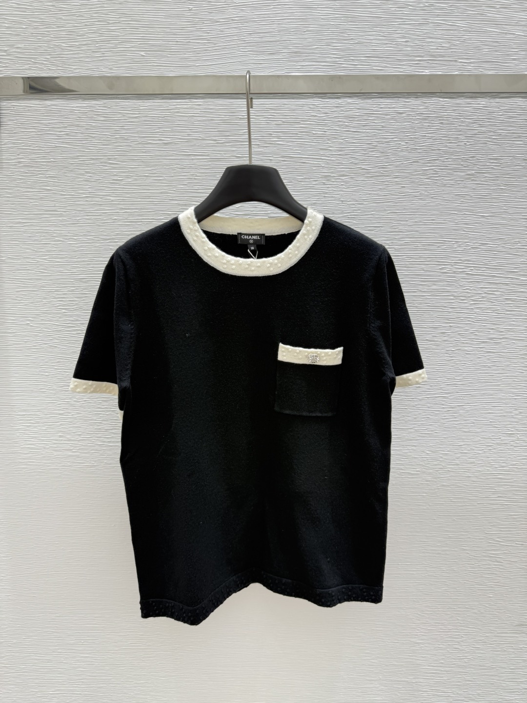 NO:425562,CH Home Summer New Style Round Neck Knitted Short Sleeve Color Black Size 36.38.40, T-shirt,alexander wang19860909CH家 夏季新款 圆领针织短袖 颜色黑色 尺码36.38.40,,T-shirt,alexander wang,Women's clothing