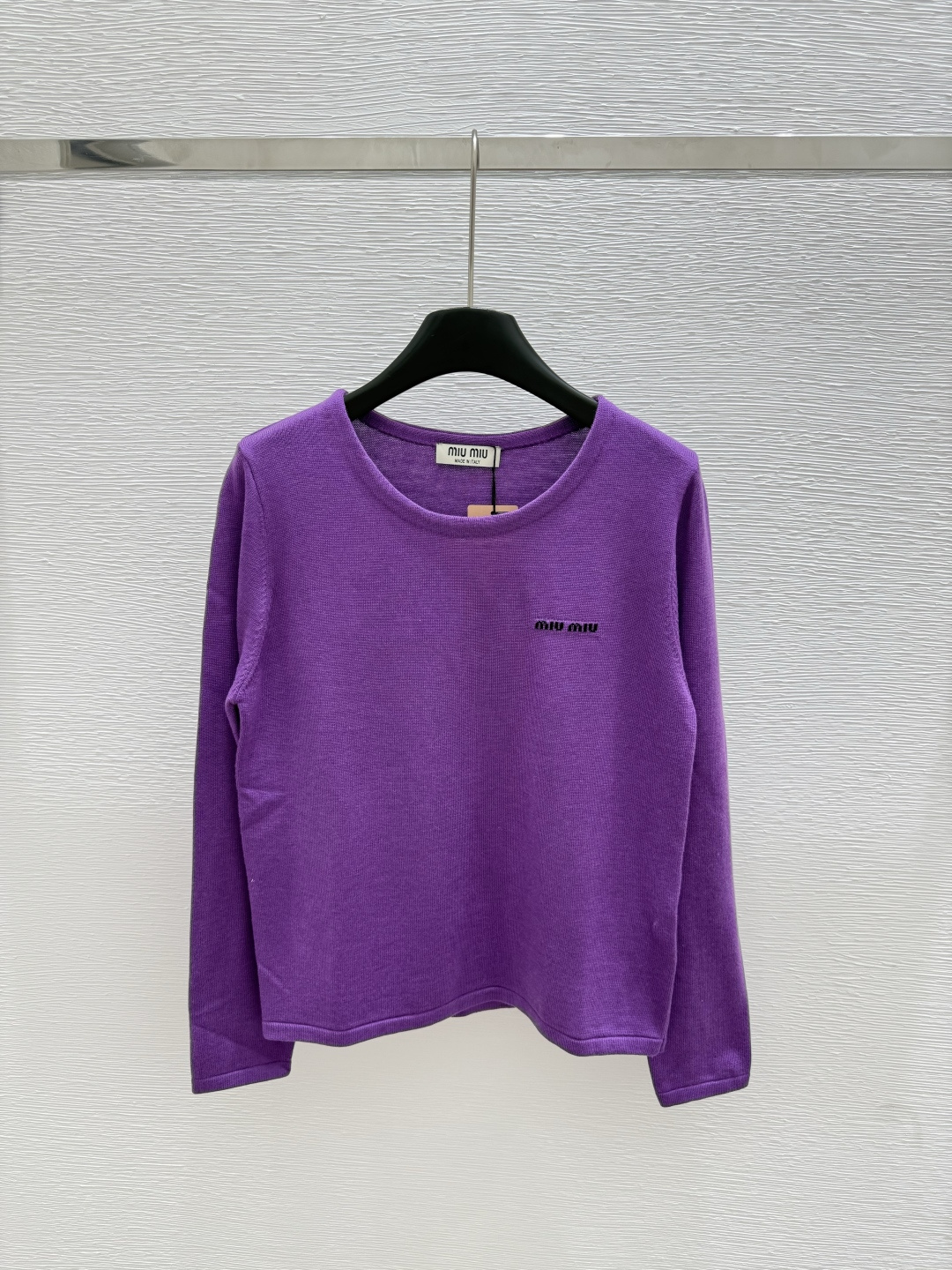 NO:425561,M Home New Summer Style Round Neck Knitted Long Sleeve Color Purple Size 36.38.40, Alexander Wang19860909M家 夏季新款 圆领针织长袖 颜色紫色 尺码36.38.40,,alexander wang,Women's clothing