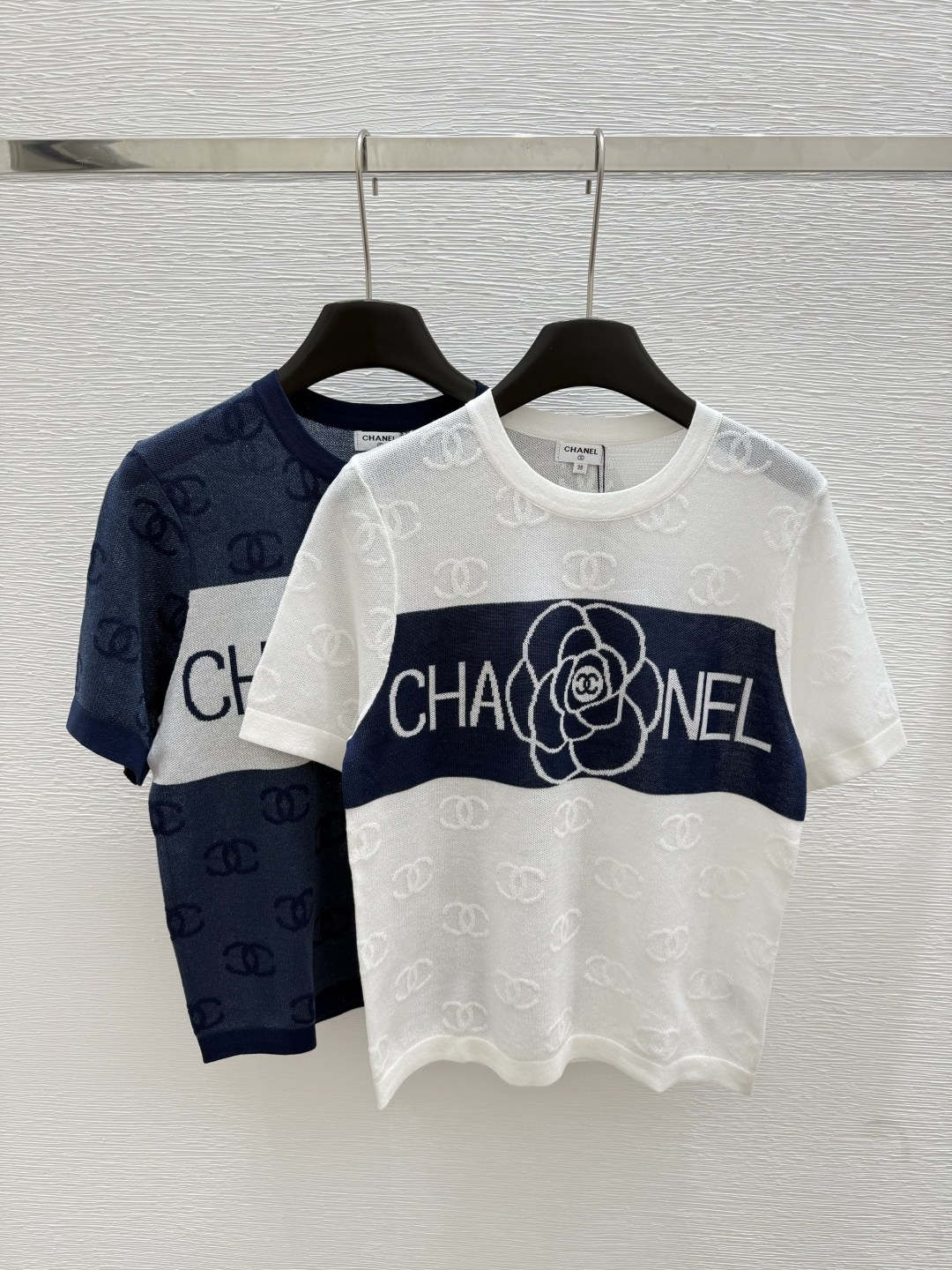 NO:431957,CH Home Summer New Style Round Neck Knitted Short Sleeve Color White Blue Size 36.38.40, T-shirt,alexander wang19860909CH家 夏季新款 圆领针织短袖 颜色白色 蓝色 尺码36.38.40,,T-shirt,alexander wang,Women's clothing