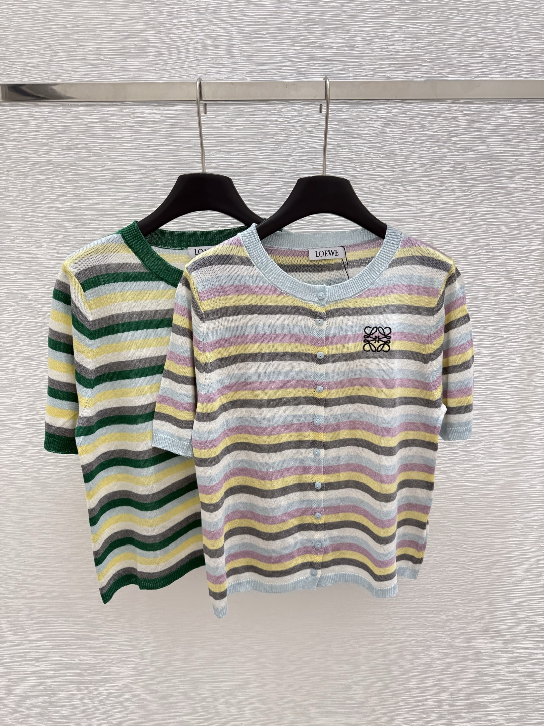 NO:431970,LO Home Summer New Style Striped Knitted Short Sleeve Color White Green Size 36.38.40, T-shirt,alexander wang19860909LO家 夏季新款 条纹针织短袖 颜色白色 绿色 尺码36.38.40,,T-shirt,alexander wang,Women's clothing