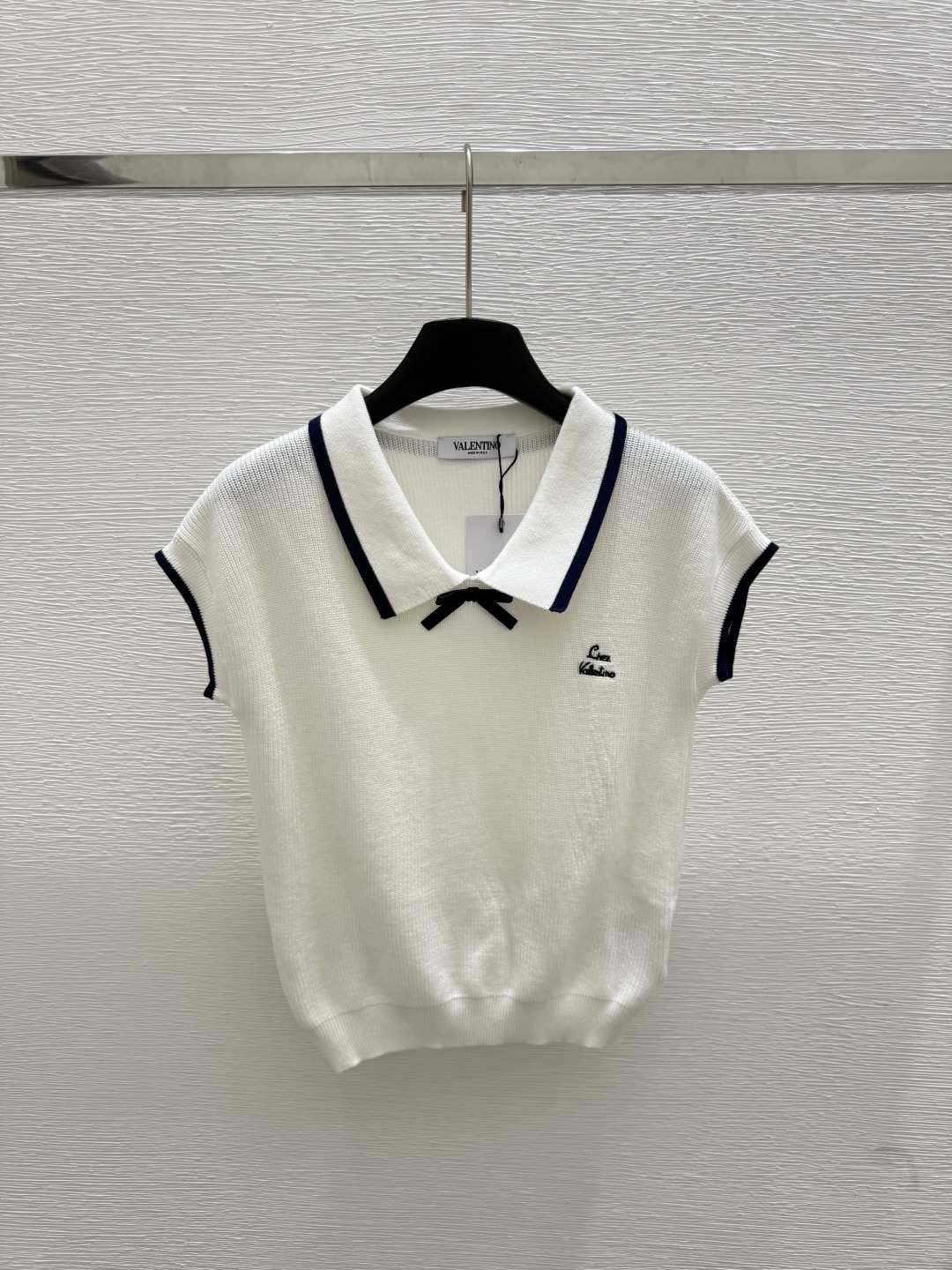 NO:432007,VA Home Summer New Style Lapel Knitted Short Sleeve Color White Size 36.38.40, T-shirt,alexander wang19860909VA家 夏季新款 翻领针织短袖 颜色白色 尺码36.38.40,,T-shirt,alexander wang,Women's clothing