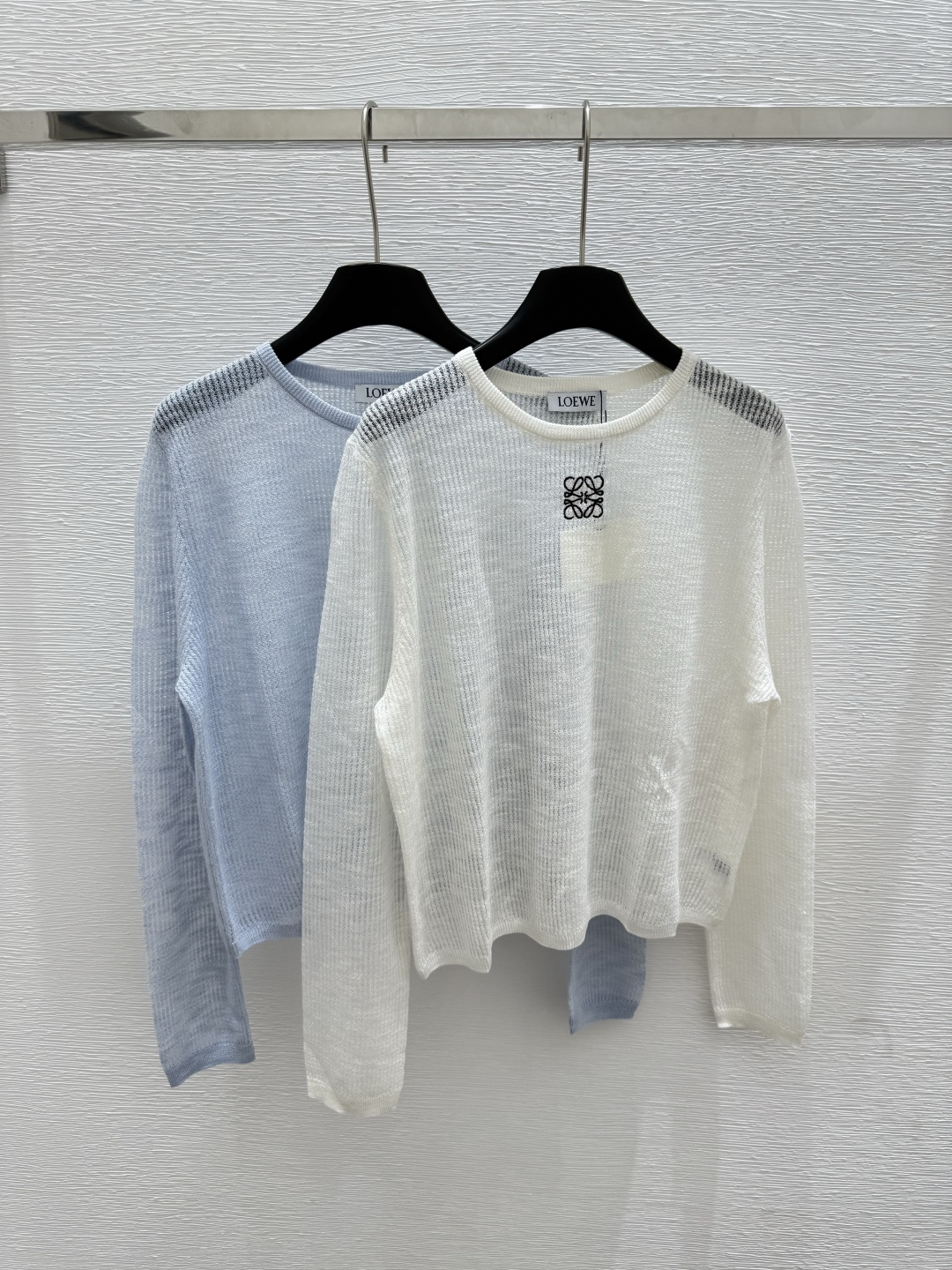 NO:432836,LO Home Summer New Style Hollow Knit Long Sleeve Color White Blue Size 36.38.40, Alexander Wang19860909LO家 夏季新款 镂空针织长袖 颜色白色 蓝色 尺码36.38.40,,alexander wang,Women's clothing