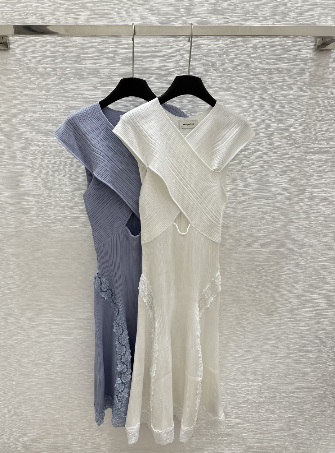 NO:432833,SP Home New Summer Lace Knitted Dress Color White Blue Size 36.38.40, Skirts,alexander wang19860909SP家 夏季新款 花边针织连衣裙 颜色白色 蓝色 尺码36.38.40,,skirts,alexander wang,Women's clothing