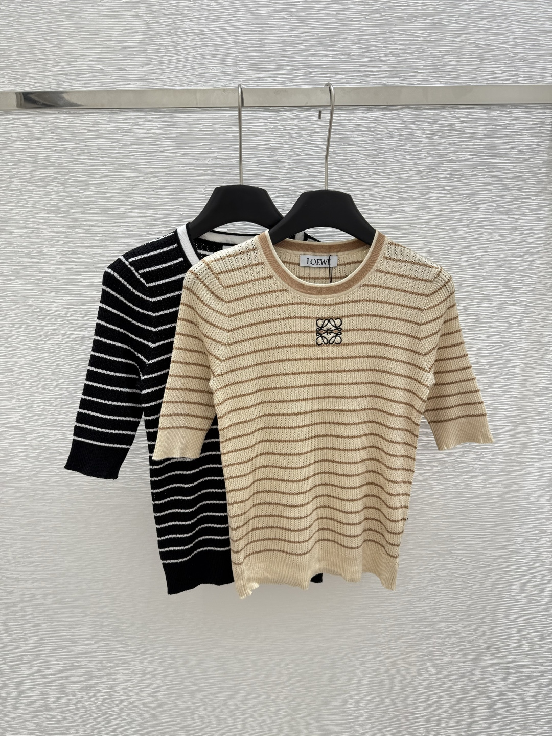 NO:428512,LO Home Summer New Style Striped Knitted Short Sleeve Color Black Yellow Size 36.38.40, T-shirt,alexander wang19860909LO家 夏季新款 条纹针织短袖 颜色黑色 黄色 尺码36.38.40,,T-shirt,alexander wang,Women's clothing