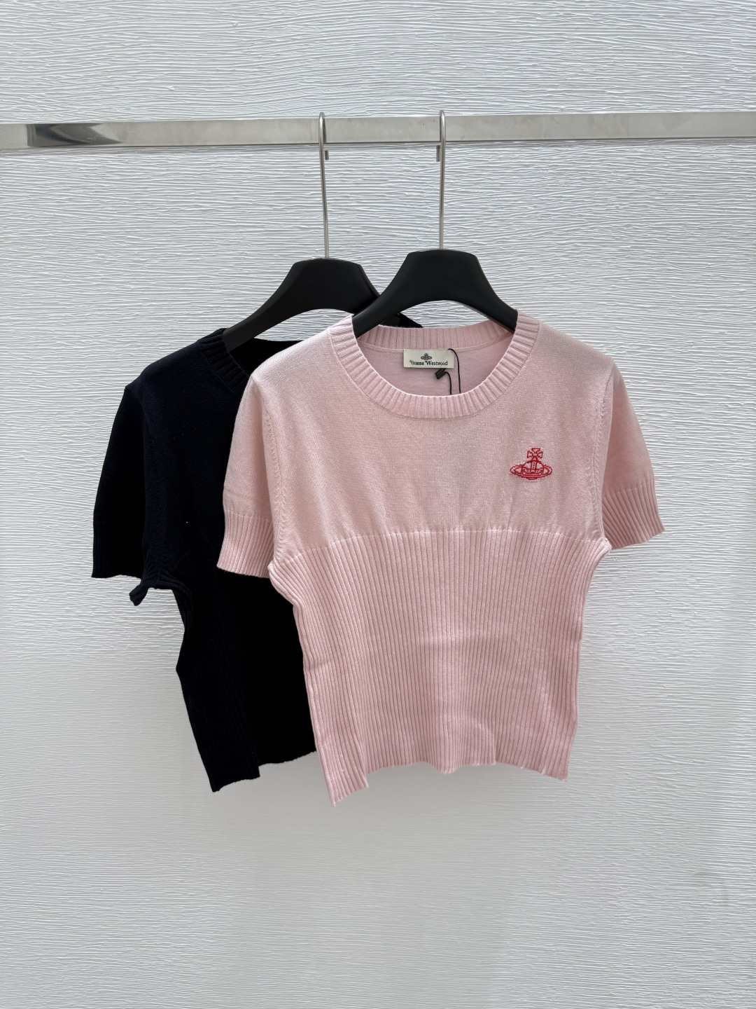 NO:428495,VI Home Summer New Style Round Neck Knitted Short Sleeve 11502400 Color Pink Black Size 36.38.40, T-shirt,alexander wang19860909VI家 夏季新款 圆领针织短袖11502400 颜色粉色 黑色 尺码36.38.40,,T-shirt,alexander wang,Women's clothing
