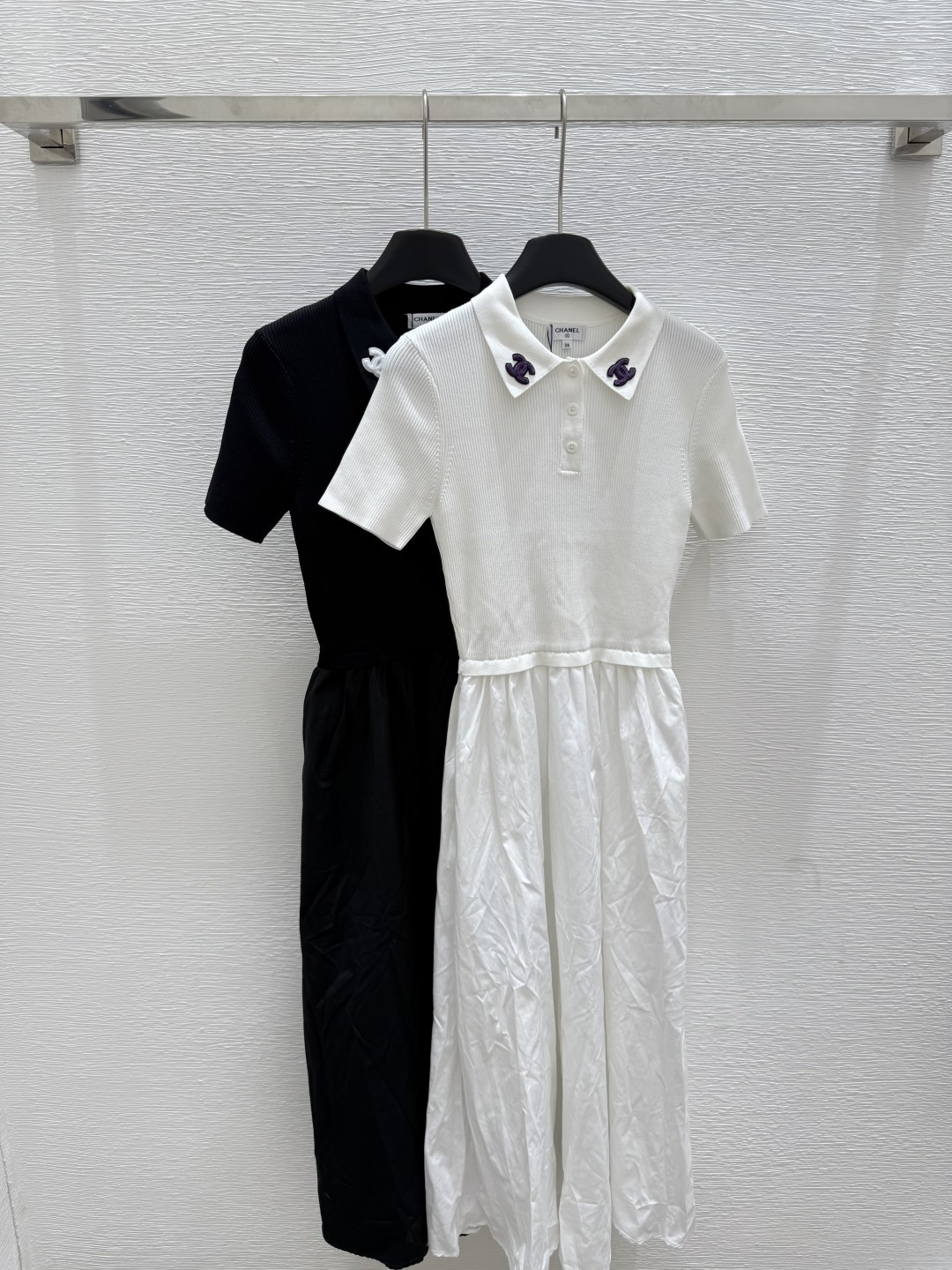 NO:428480,CH Home Summer New Style Lapel Knitted Vest Skirt Color White Black Size 36.38.40, Skirts,alexander wang19860909CH家 夏季新款 翻领针织背心裙 颜色白色 黑色 尺码36.38.40,,skirts,alexander wang,Women's clothing