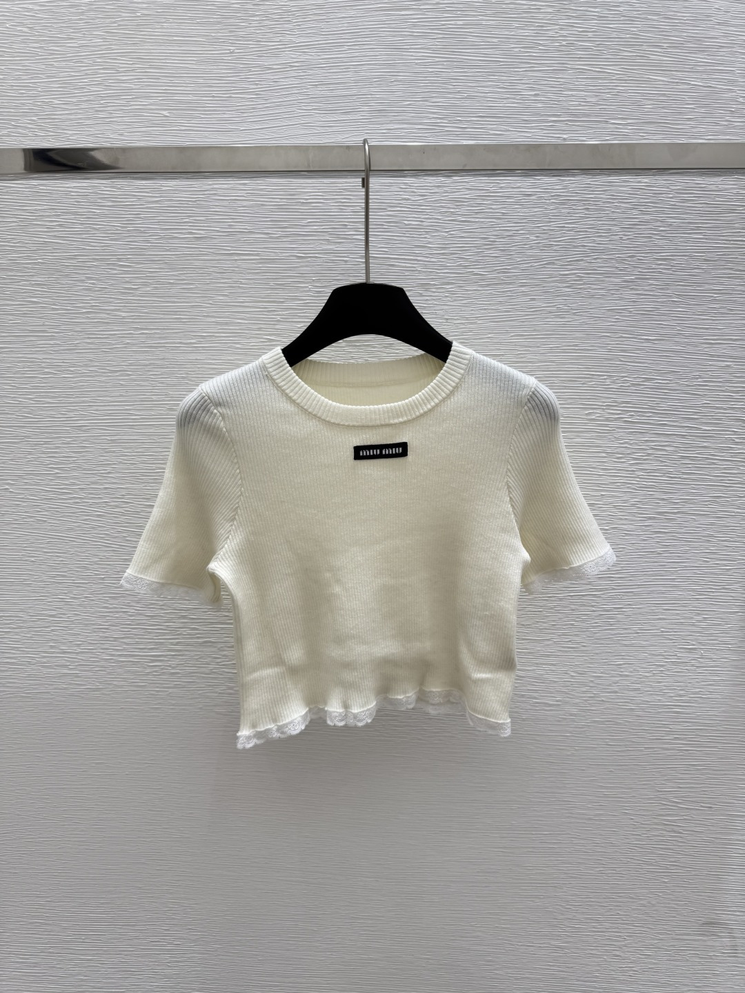 NO:433982,M Home New Summer Style Round Neck Lace Knitted Short Sleeve Color White Size 36.38.40, T-shirt,alexander wang19860909M家 夏季新款 圆领花边针织短袖 颜色白色 尺码36.38.40,,T-shirt,alexander wang,Women's clothing