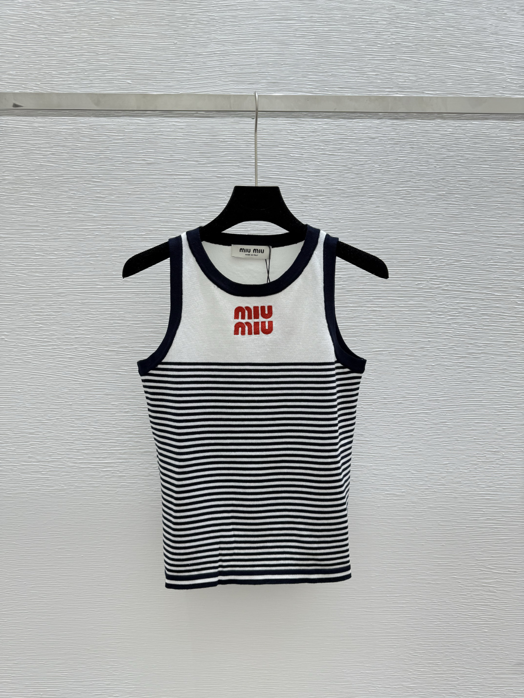 NO:434349,M Home New Summer Striped Alphabet Knitted Vest Color Royal Blue Size 36.38.40, Alexander Wang19860909M家 夏季新款 条纹字母针织背心 颜色宝蓝 尺码36.38.40,,alexander wang,Women's clothing