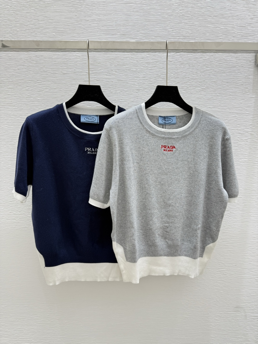 NO:434351,P home new summer style color block letter knit round neck short sleeve color gray royal blue size 36.38.40, T-shirt, alexander wang19860909P家 夏季新款 拼色字母针织圆领短袖 颜色灰色 宝蓝 尺码36.38.40,,T-shirt,alexander wang,Women's clothing
