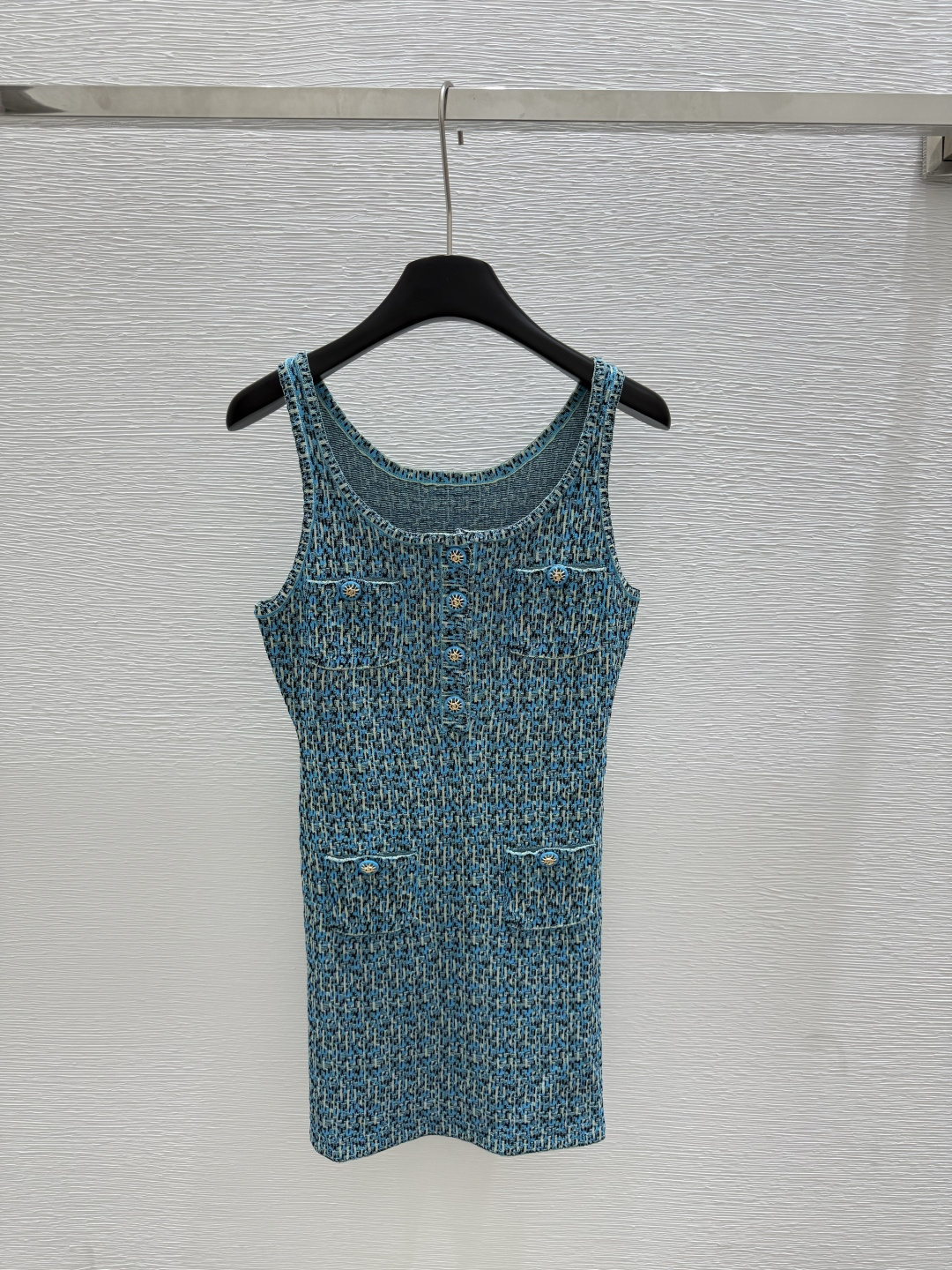 NO:434366,CH Home Summer New Style Design Contrast Knitted Vest Dress Color Blue Size 36.38.40, Skirts, Alexander Wang19860909CH家 夏季新款 设计感撞色针织背心连衣裙 颜色蓝色 尺码36.38.40,,skirts,alexander wang,Women's clothing