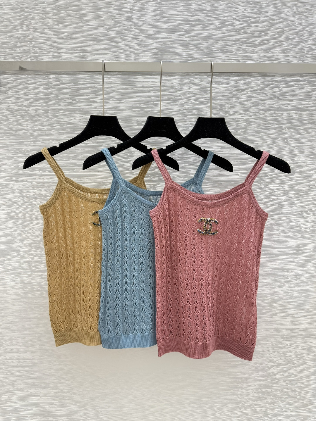 NO:434837,CH Home Summer New Style Hollow Knitted Sling Color Red Blue Khaki Size 36.38.40, Alexander Wang19860909CH家 夏季新款 镂空针织吊带 颜色红色 蓝色 卡其 尺码36.38.40,,alexander wang,Women's clothing