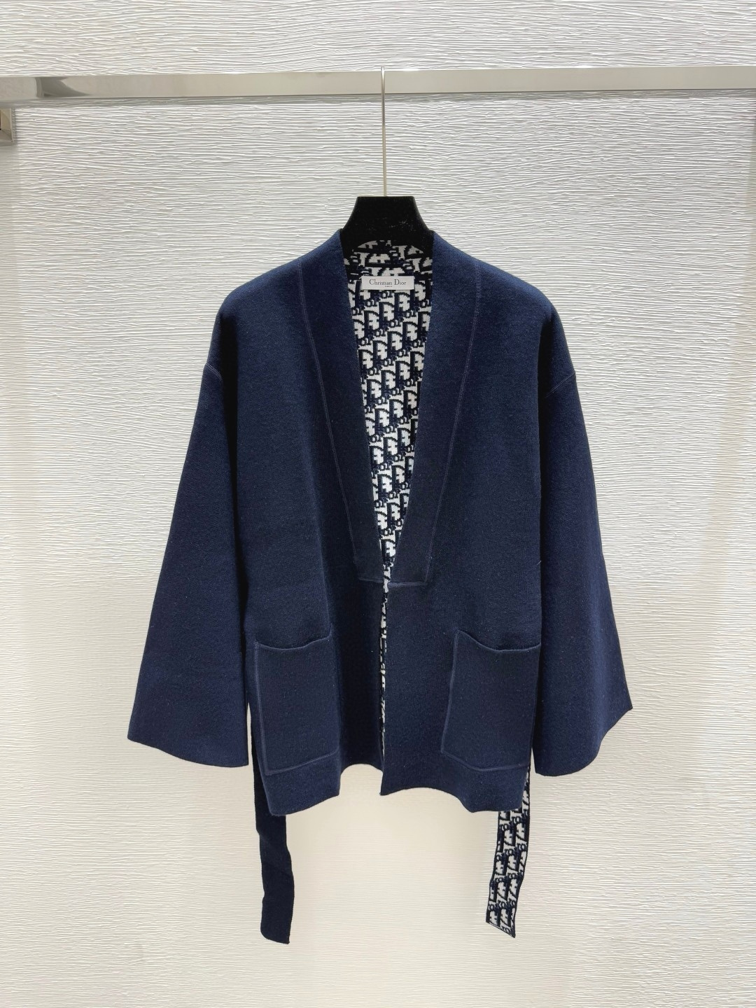 NO:435297,D Home Early Autumn New Classic Old Flower Bathrobe Style Double-sided Wearing Color Royal Blue Size 36.38.40, Dior, Alexander Wang19860909D家 早秋新款 经典老花浴袍款双面穿 颜色宝蓝 尺码36.38.40,,dior,alexander wang,Women's clothing