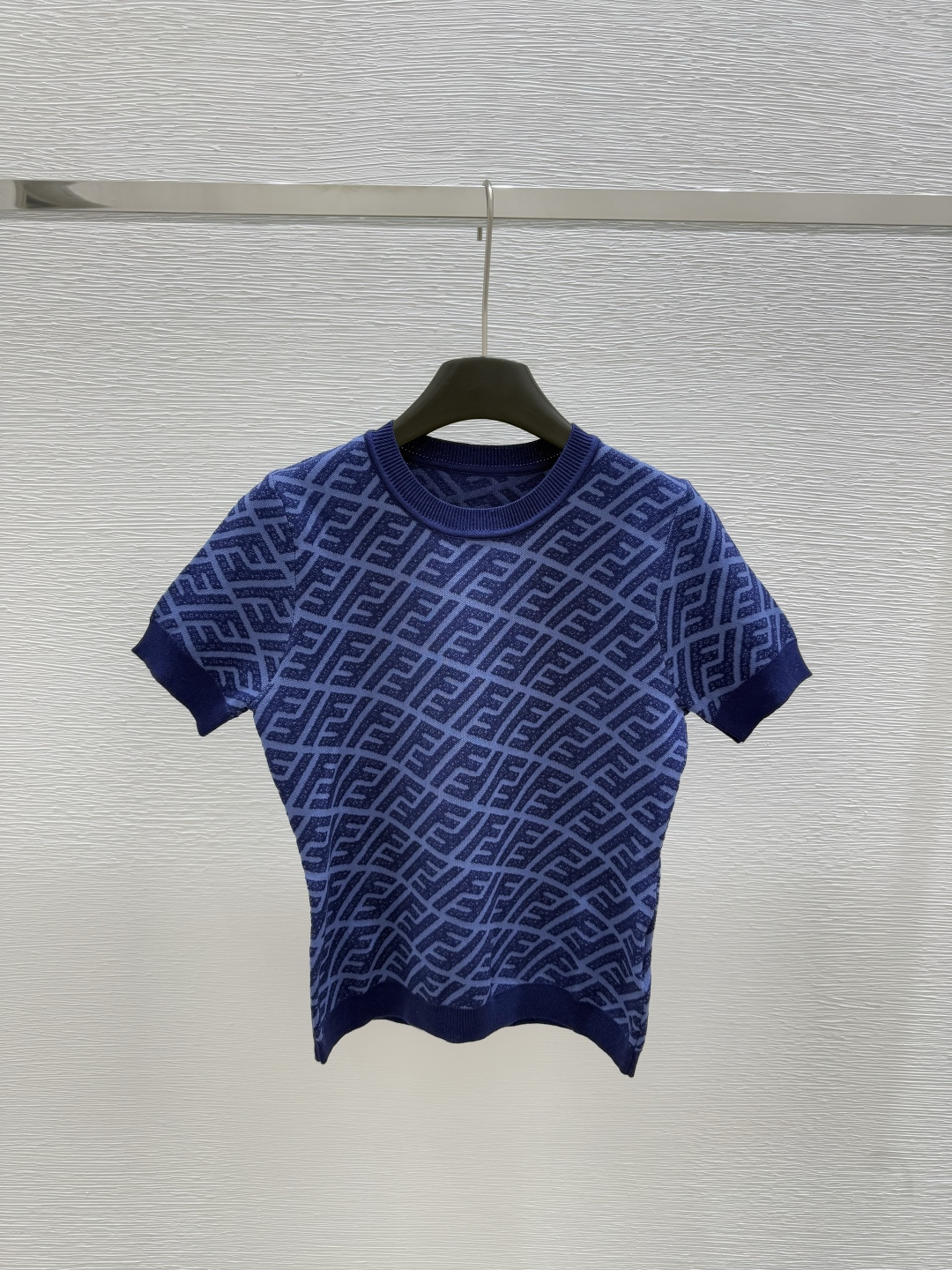 NO:435988,F Home New Summer Style Classic Alphabet Knitted Round Neck Color Blue Size 36.38.40, Fendi, Alexander Wang19860909F家 夏季新款 经典字母针织圆领 颜色蓝色 尺码36.38.40,,fendi,alexander wang,Women's clothing