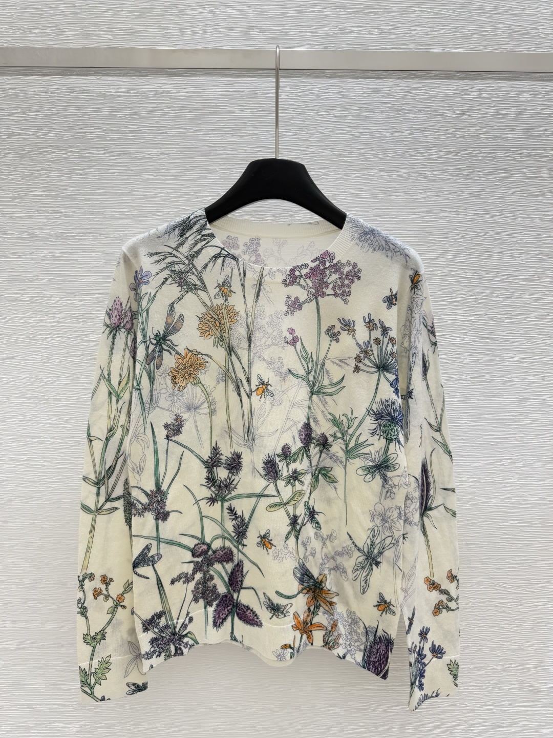 NO:442612,D Home Early Autumn New Jungle Pattern Print Knitted Round Neck Long Sleeve Color Apricot Size 36.38.40, Dior, Alexander wang19860909D家 早秋新款 丛林图案印花针织圆领长袖 颜色杏色 尺码36.38.40,,dior,alexander wang,Women's clothing