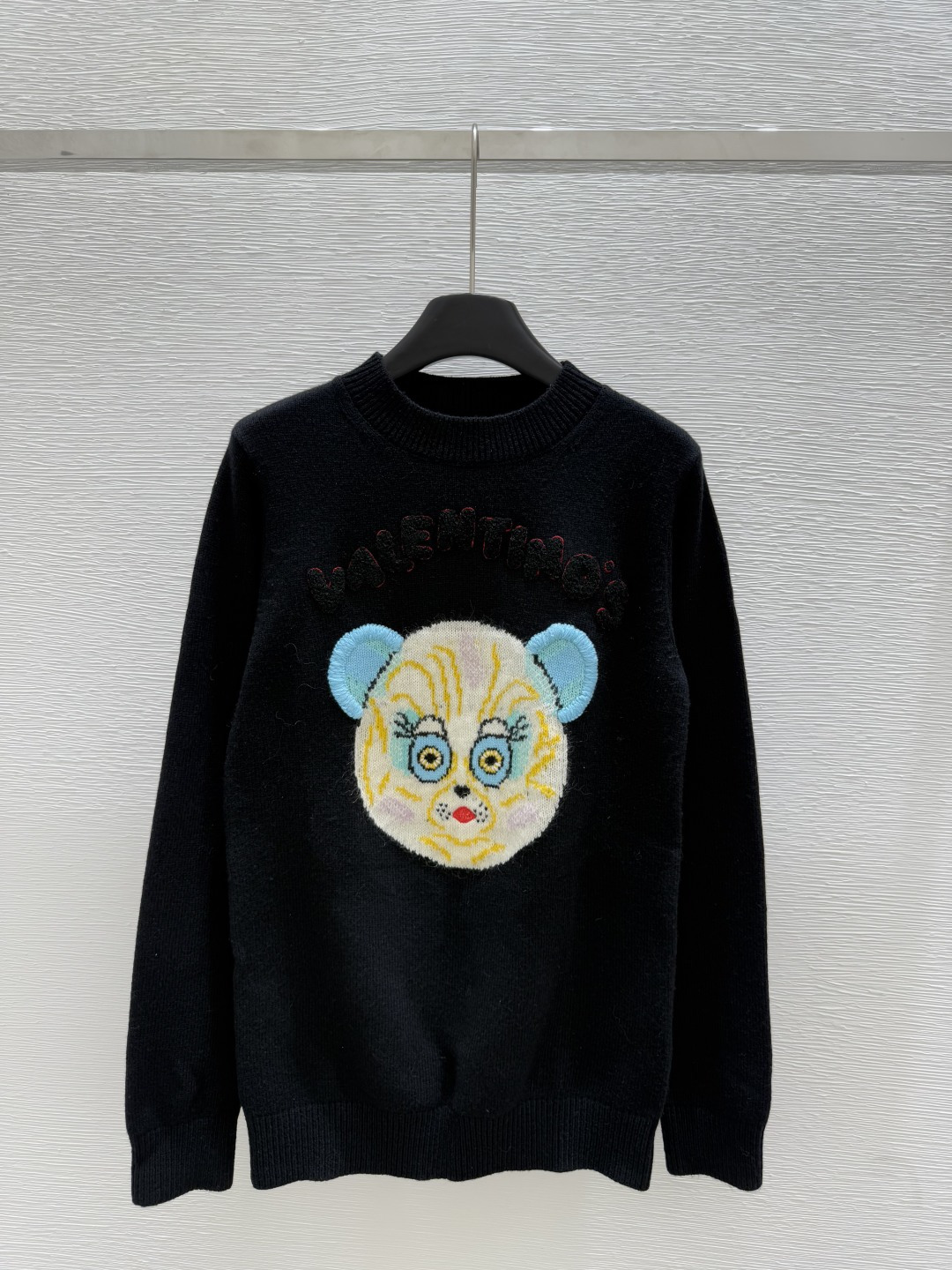 NO:443875,VA Home Early Autumn New Style Funny Animal Embroidery Knitted Long Sleeve Color Black Size 36.38.40, Alexander Wang19860909VA家 早秋新款 搞怪动物刺绣针织长袖 颜色黑色 尺码36.38.40,,alexander wang,Women's clothing