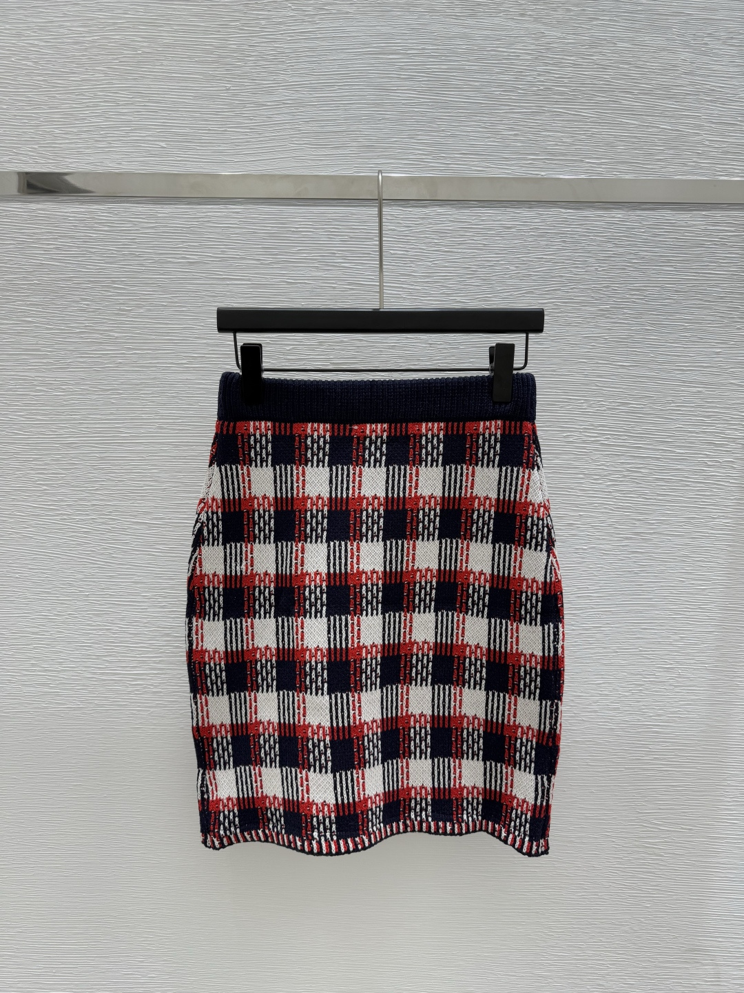 NO:446566,VA Home Summer New Contrast Plaid Knitted Skirt Color Royal Blue Size 36.38.40, Skirts, Alexander Wang19860909VA家 夏季新款撞色格子针织半裙 颜色宝蓝 尺码36.38.40,,skirts,alexander wang,Women's clothing