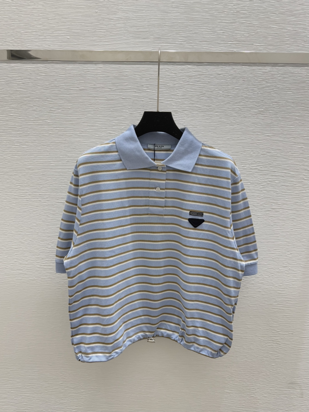 NO:442686,P home new summer style contrast striped lapel knitted short sleeve color blue size 36.38.40, T-shirt, alexander wang19860909P家 夏季新款 撞色条纹翻领针织短袖 颜色蓝色 尺码36.38.40,,T-shirt,alexander wang,Women's clothing