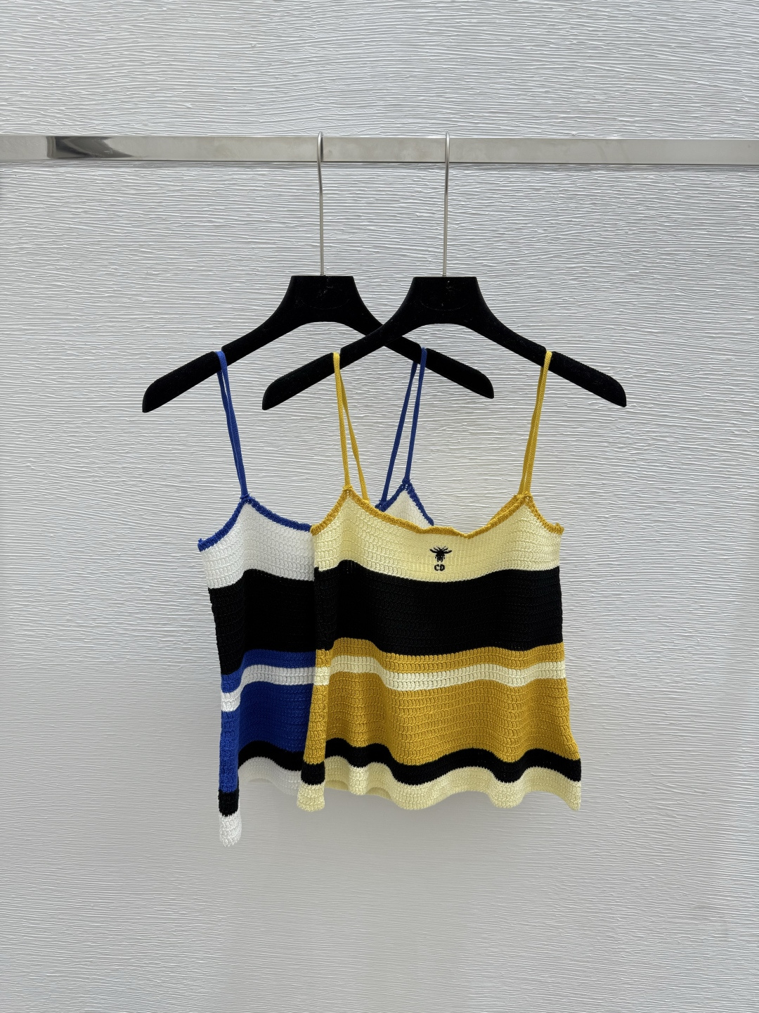NO:449506,D Home Summer New Style Contrast Stripe Knitted Sling Color Yellow Blue Size 36.38.40, Dior, Alexander Wang19860909D家 夏季新款 撞色条纹针织吊带 颜色黄色 蓝色 尺码36.38.40,,dior,alexander wang,Women's clothing