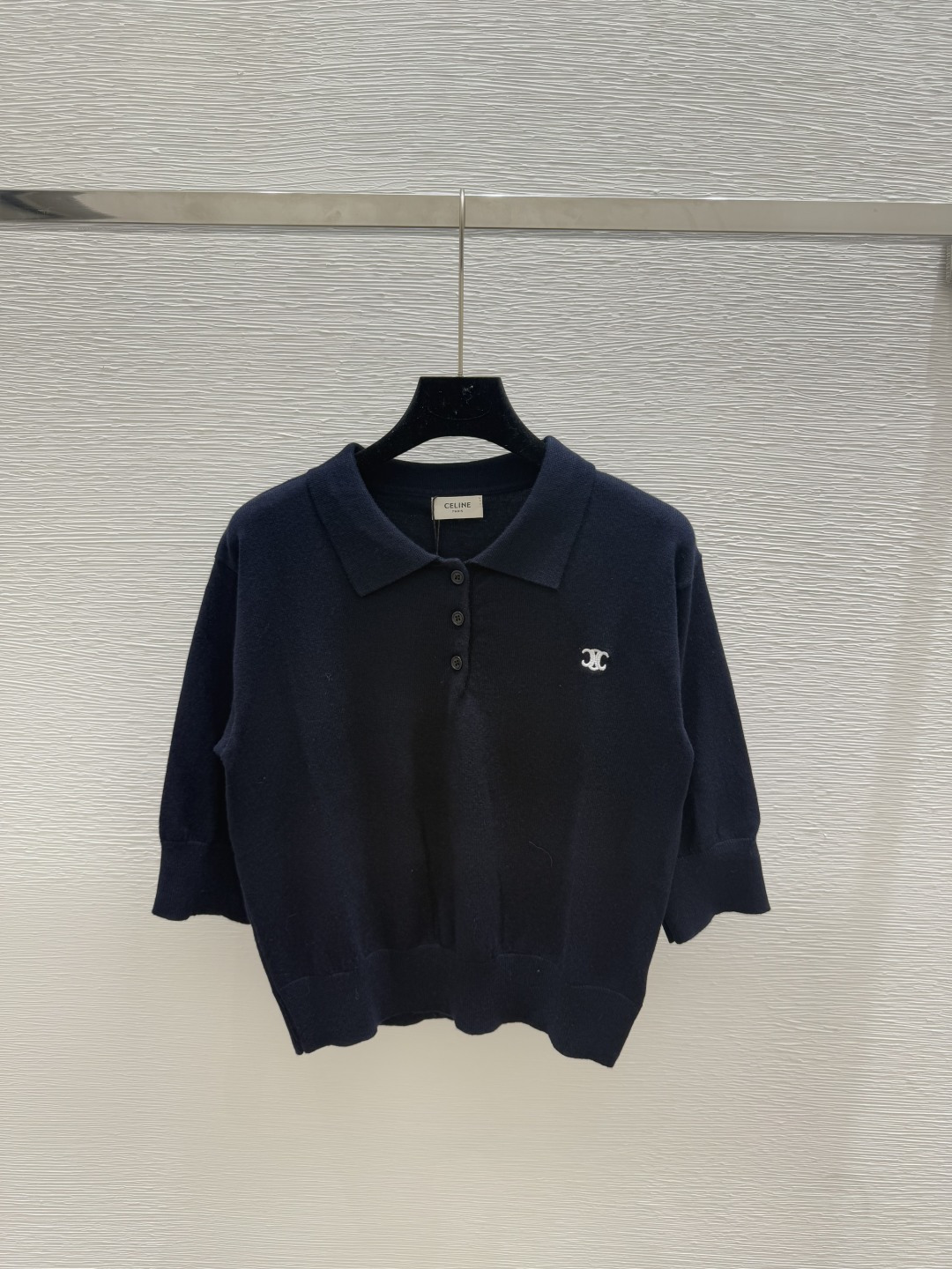 NO:449480,CE Home Summer new solid color lapel knitted short sleeves Color royal blue Size 36.38.40, T-shirt, alexander wang19860909CE家 夏季新款纯色翻领针织短袖 颜色宝蓝 尺码36.38.40,,T-shirt,alexander wang,Women's clothing