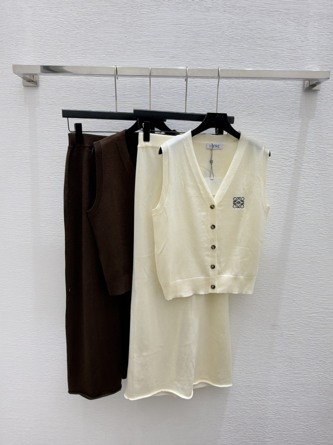 NO:457056,LO Home Summer New Style Solid Color Simple Knitted Set Color Apricot Coffee Size 36.38.40, Alexander Wang19860909LO家 夏季新款 纯色简约针织套装 颜色杏色 咖啡 尺码36.38.40,,alexander wang,Women's clothing