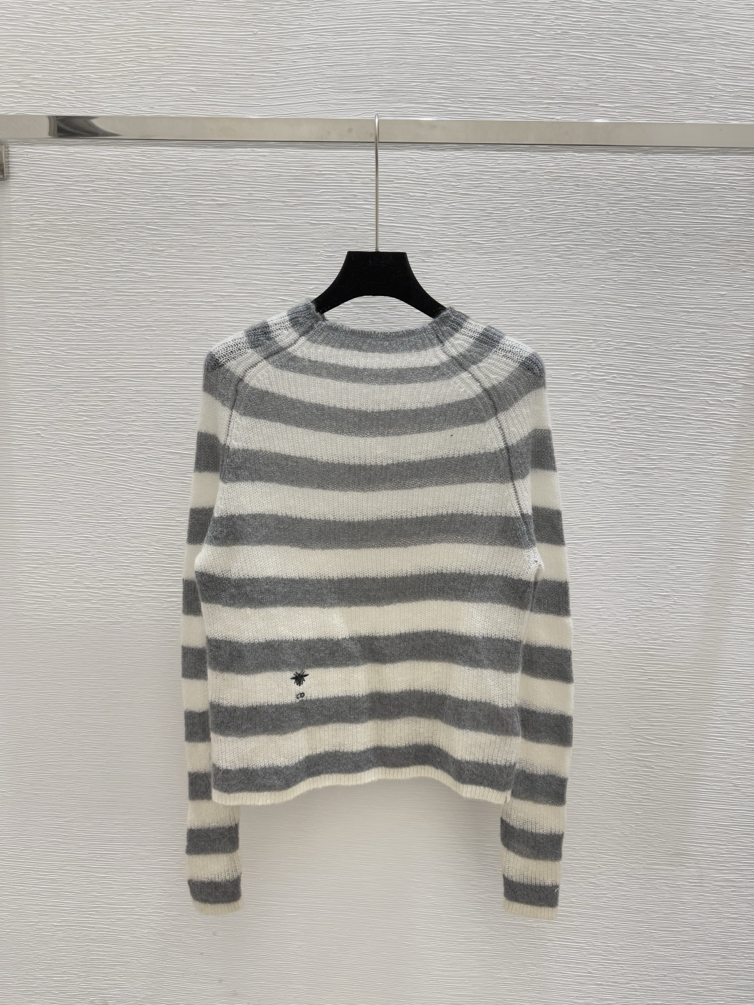 NO:467594,D Home Early Autumn New Style Contrast Striped Hollow High Neck Knit Long Sleeve Color Gray Size 36.38.40, Dior, Alexander wang19860909D家 早秋新款 撞色条纹镂空高领针织长袖 颜色灰色 尺码36.38.40,,dior,alexander wang,Women's clothing