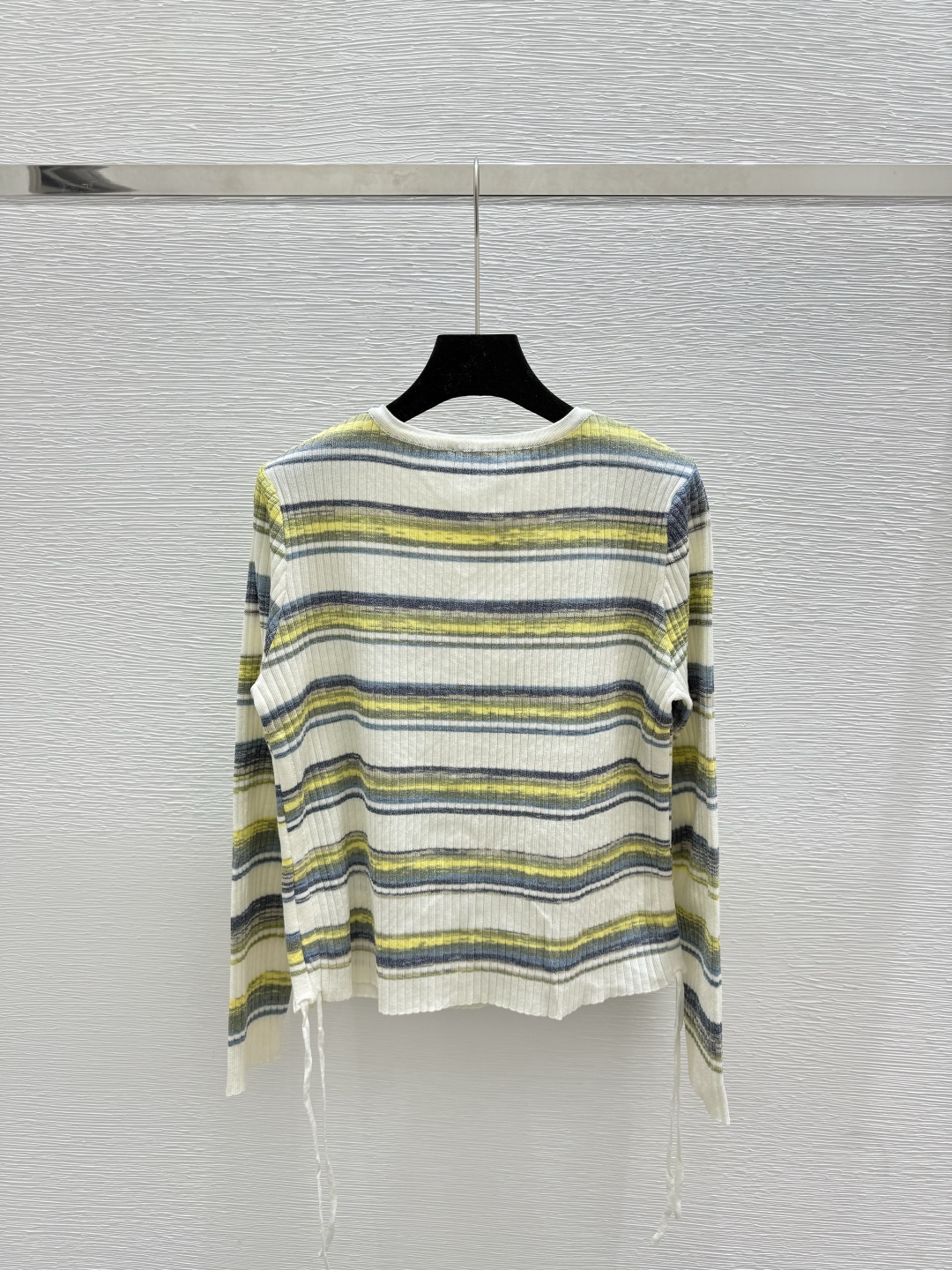 Loewe Striped Knit Cardigan: Embroidered Logo, Drawstring Design, Chic & Versatile 6 cmp i1756111304749 277 0 4
