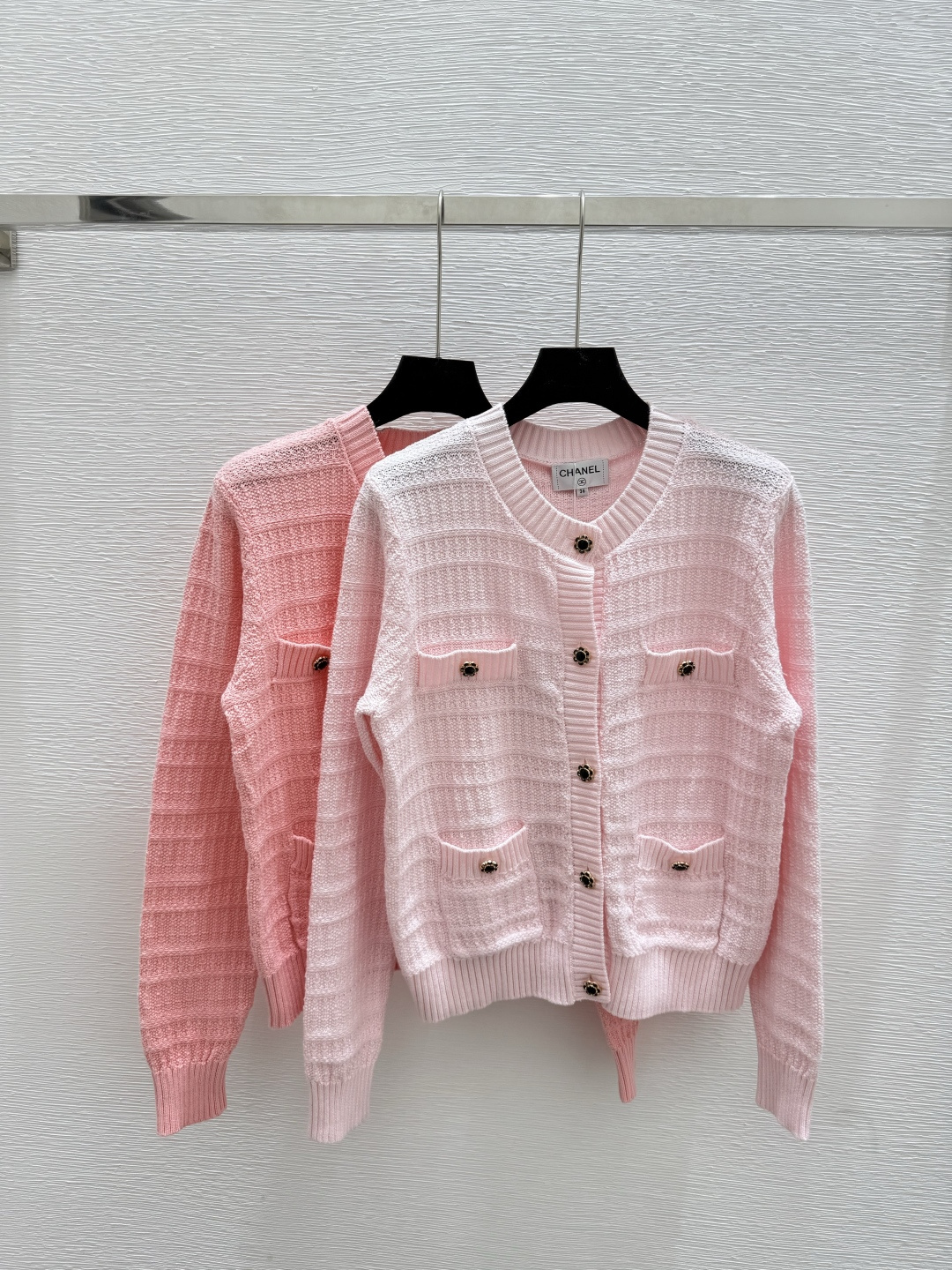 NO:475036,CH Home Early Autumn New Style Solid Color Simple Knitted Long Sleeve Cardigan Light Pink Watermelon Red Size 36.38.40, Alexander Wang19860909CH家 早秋新款 纯色简约针织长袖开衫 颜色浅粉 西瓜红 尺码36.38.40,,alexander wang,Women's clothing