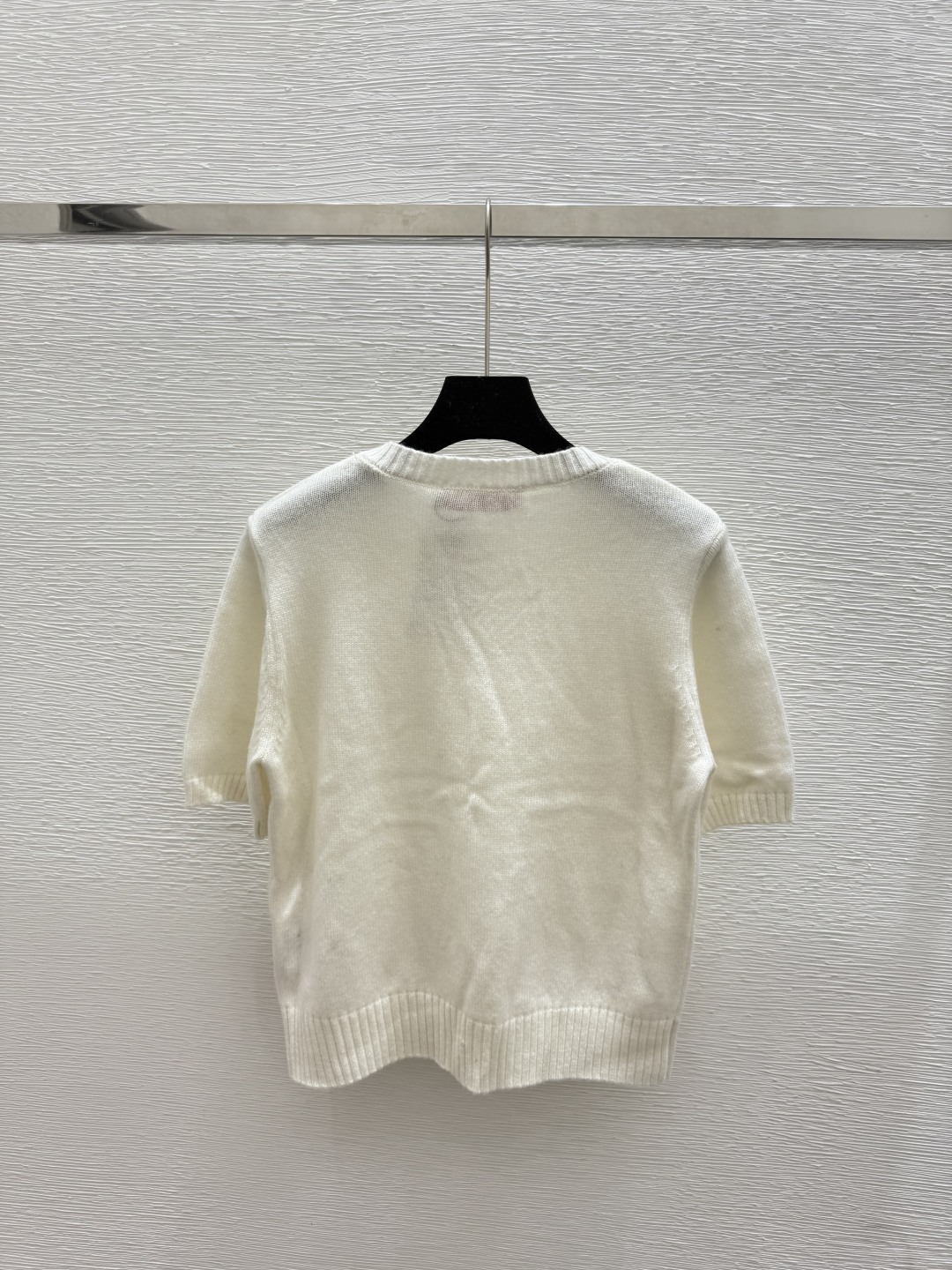 Valentino Wool Knit Top with Pearl Butterfly Detail - Elegant Short Sleeve 6 cmp i1756197062446 4657 0 4