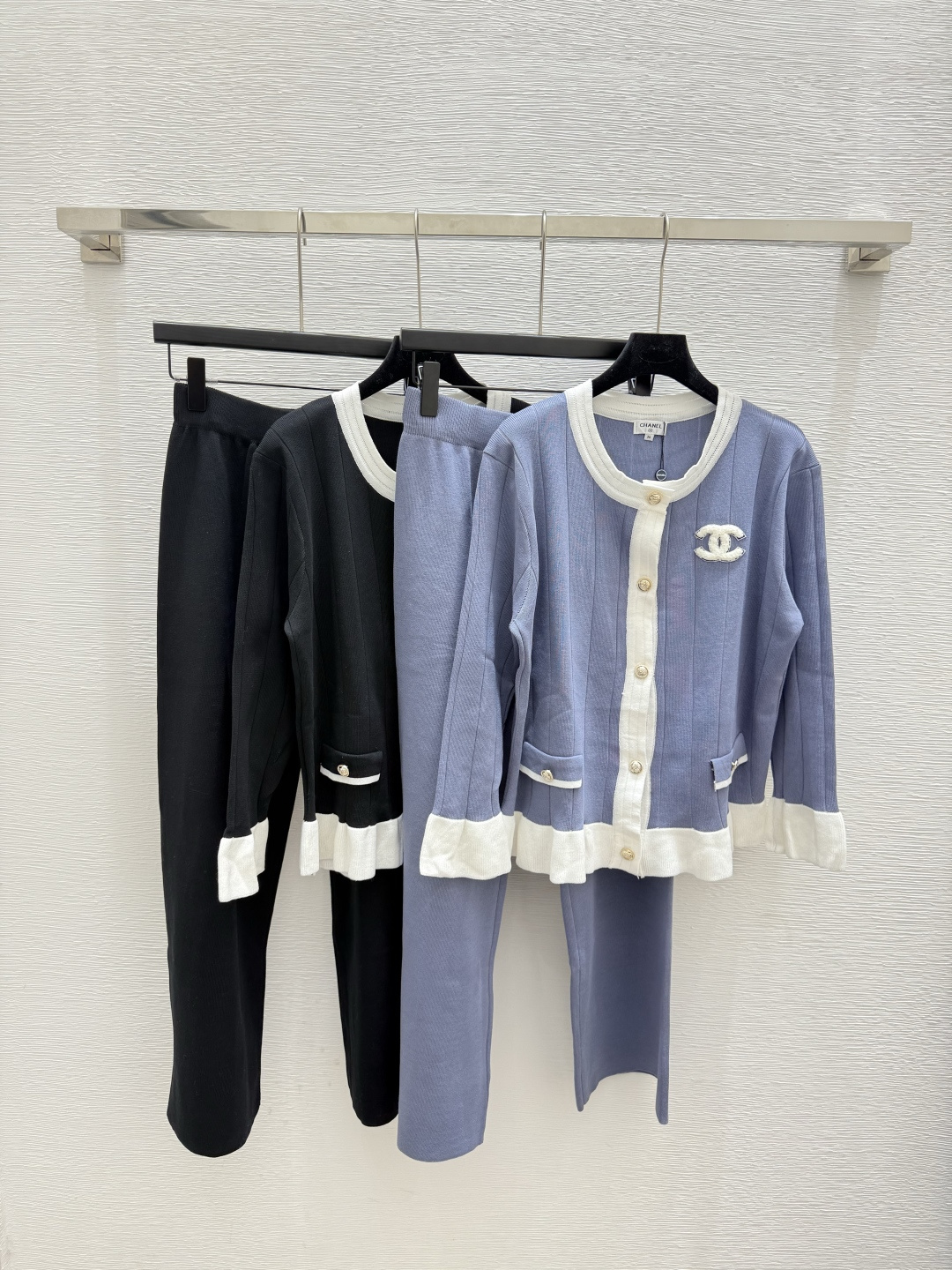 NO:479907,CH Home Early Autumn New Color Block Simple Knit Set Color White Size 36.38.40, Alexander Wang19860909CH家 早秋新款 拼色简约针织套装 颜色白色 尺码36.38.40,,alexander wang,Women's clothing