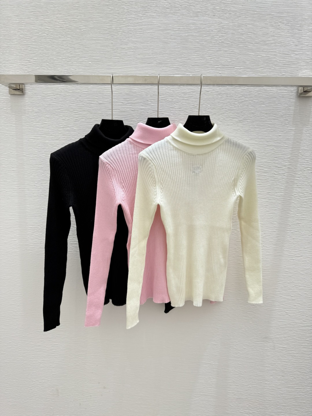 NO:486409,CE Home Early Autumn New Style Solid Color Turtle Neck Knitted Long Sleeve Color White Pink Black Size 36.38.40,,alexander wang19860909CE家 早秋新款 纯色高领针织长袖 颜色白色 粉色 黑色 尺码36.38.40,,alexander wang,Women's clothing