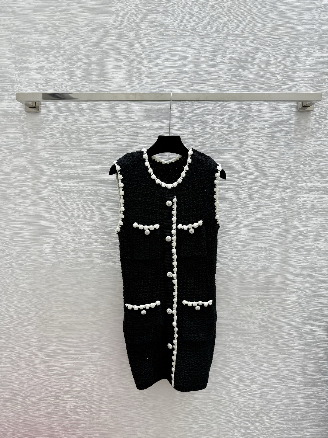 NO:497344,CH Home Early Autumn New Color Block Lace Knitted Vest Skirt Color Black Size 36.38.40, Skirts,alexander wang19860909CH家 早秋新款 拼色花边针织背心裙 颜色黑色 尺码36.38.40,,skirts,alexander wang,Women's clothing