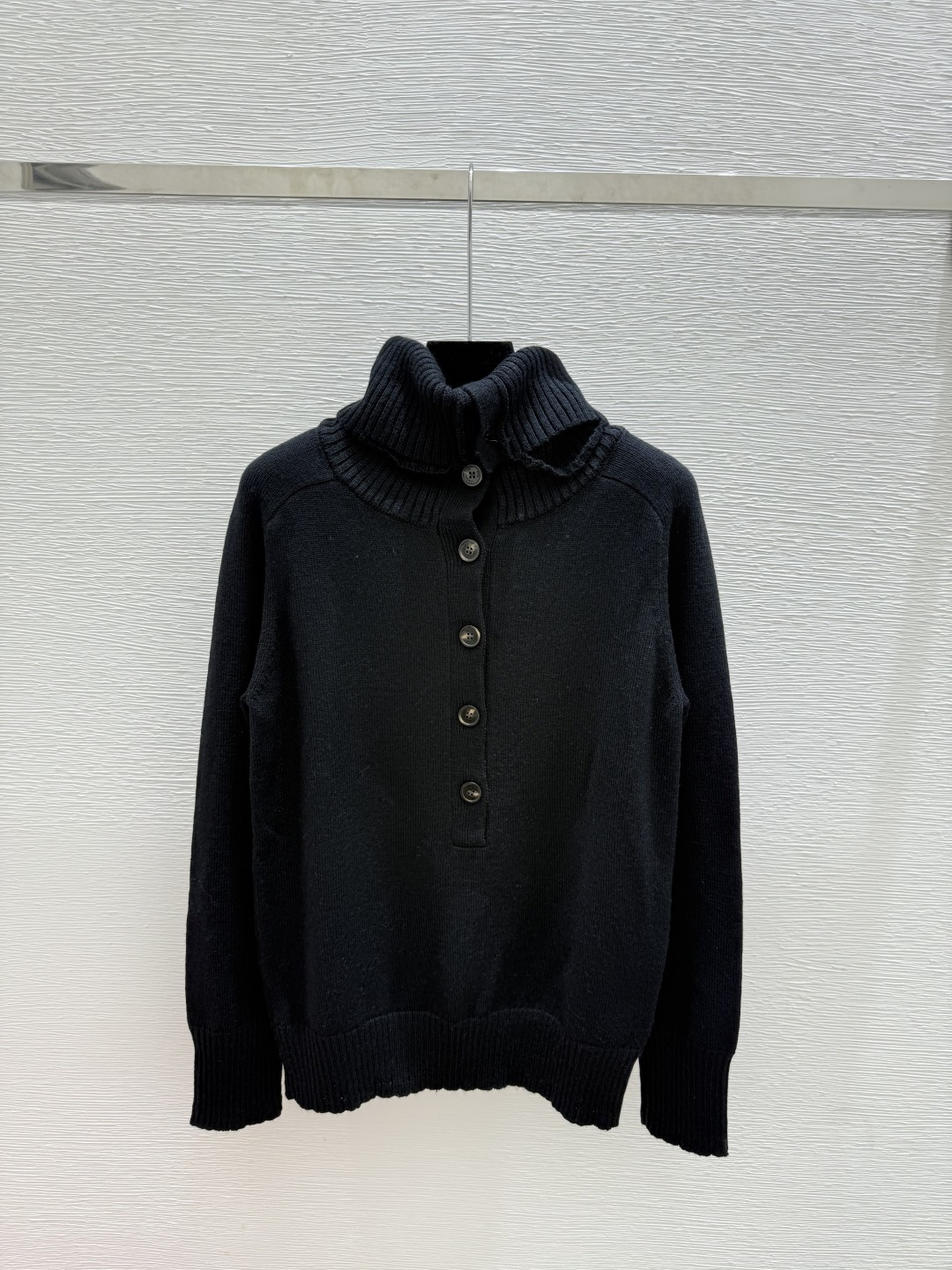 NO:499031,D Home Early Autumn New Style Solid Color Lapel Knitted Long Sleeve Color Black Size 36.38.40, Dior, Alexander Wang19860909D家 早秋新款 纯色翻领针织长袖 颜色黑色 尺码36.38.40,,dior,alexander wang,Women's clothing