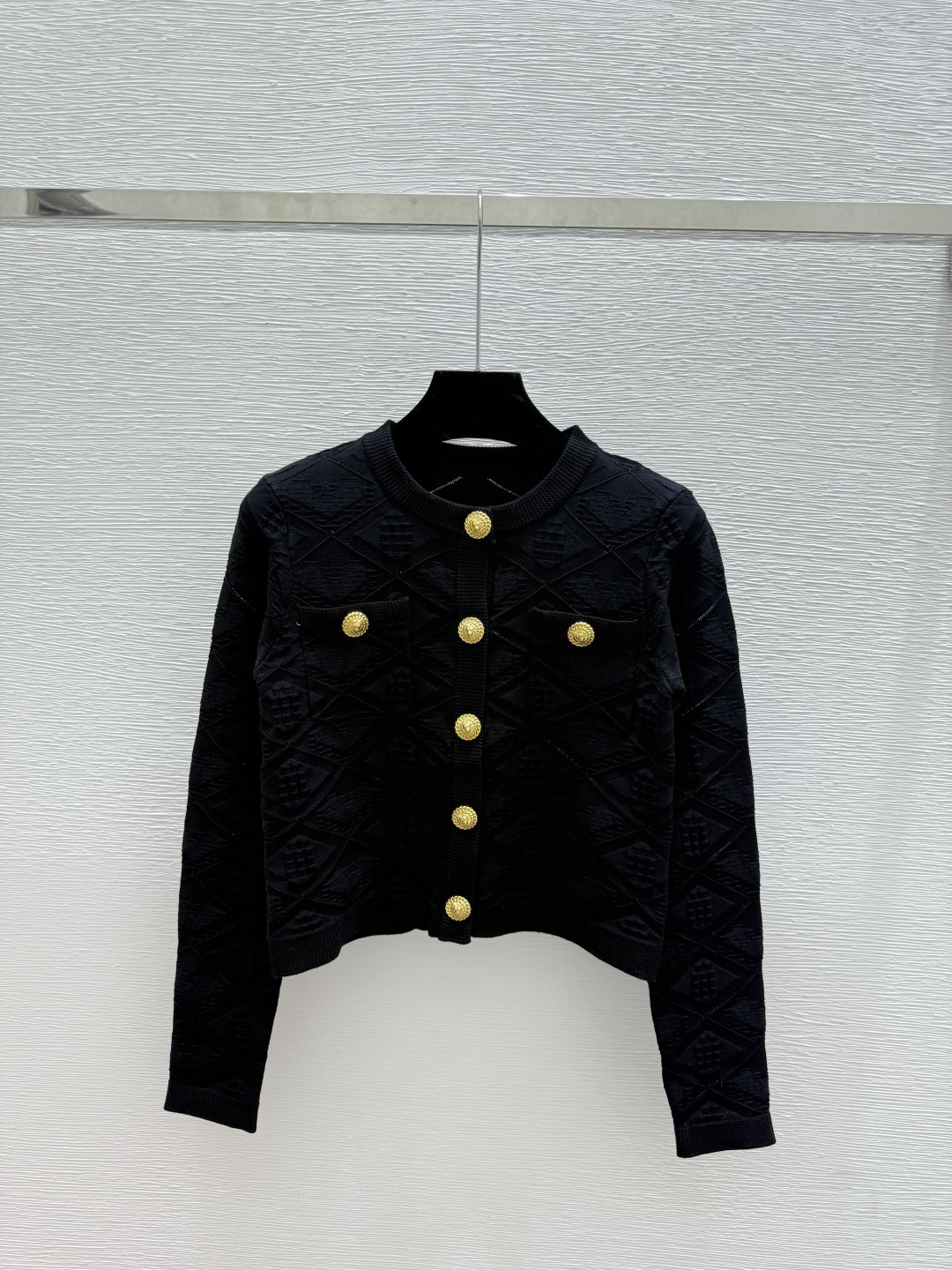 NO:499072,BA Home Early Autumn New Style Solid Color Simple Round Neck Knitted Long Sleeve Cardigan Color Black Size 36.38.40, Alexander Wang19860909BA家 早秋新款 纯色简约圆领针织长袖开衫 颜色黑色 尺码36.38.40,,alexander wang,Women's clothing