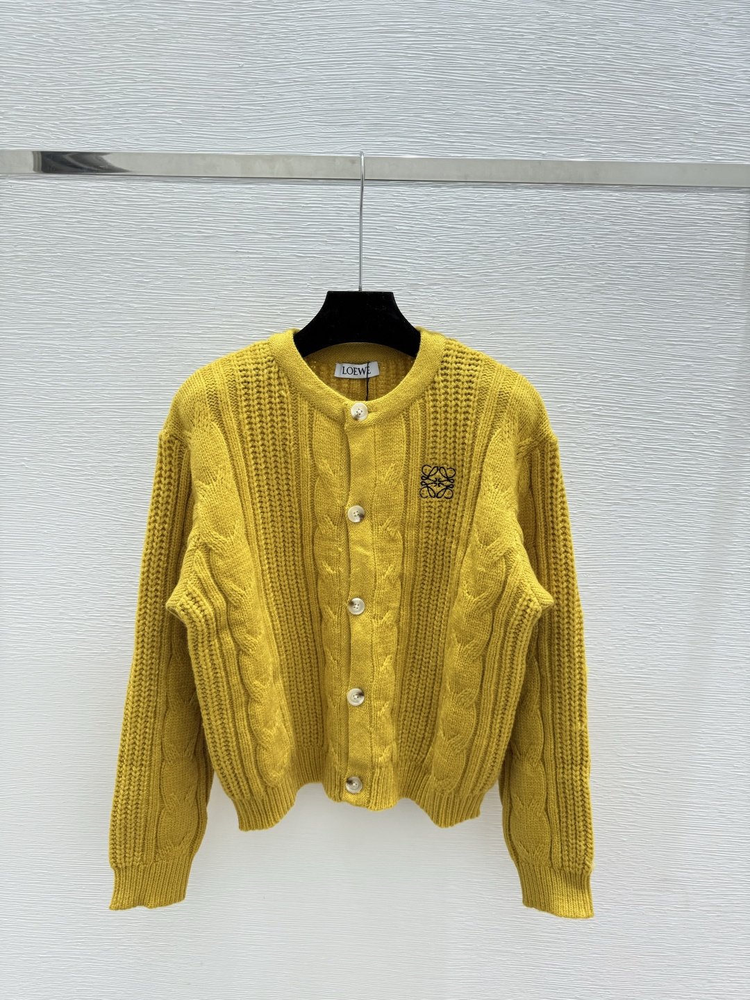 NO:503235,LO Home Early Autumn New Style Solid Color Hollow Round Neck Knitted Long Sleeve Cardigan Color Yellow Size 36.38.40,,alexander wang19860909LO家 早秋新款 纯色镂空圆领针织长袖开衫 颜色黄色 尺码36.38.40,,alexander wang,Women's clothing
