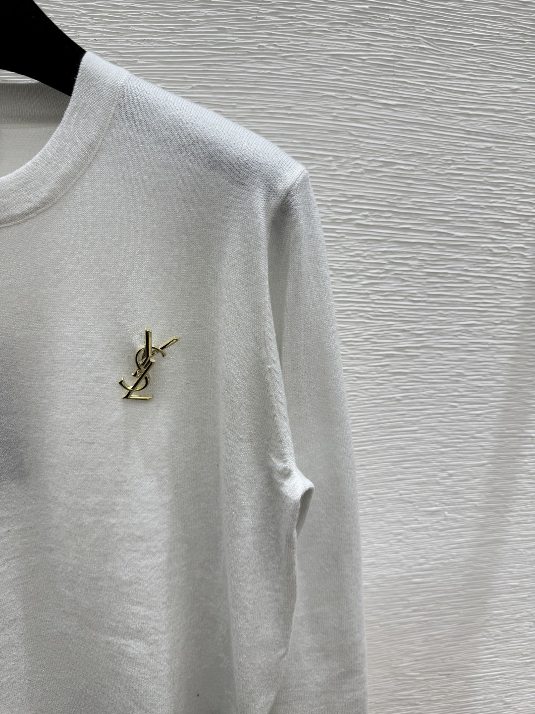 🆕Y家🆕 早秋新款 纯色简约圆领针织长袖颜色：白色 黑色尺码：36.38.40