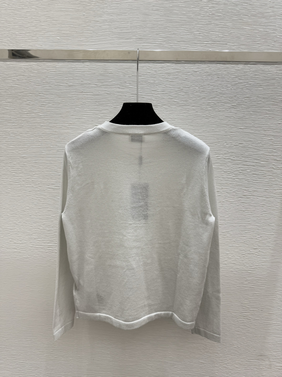 🆕Y家🆕 早秋新款 纯色简约圆领针织长袖颜色：白色 黑色尺码：36.38.40