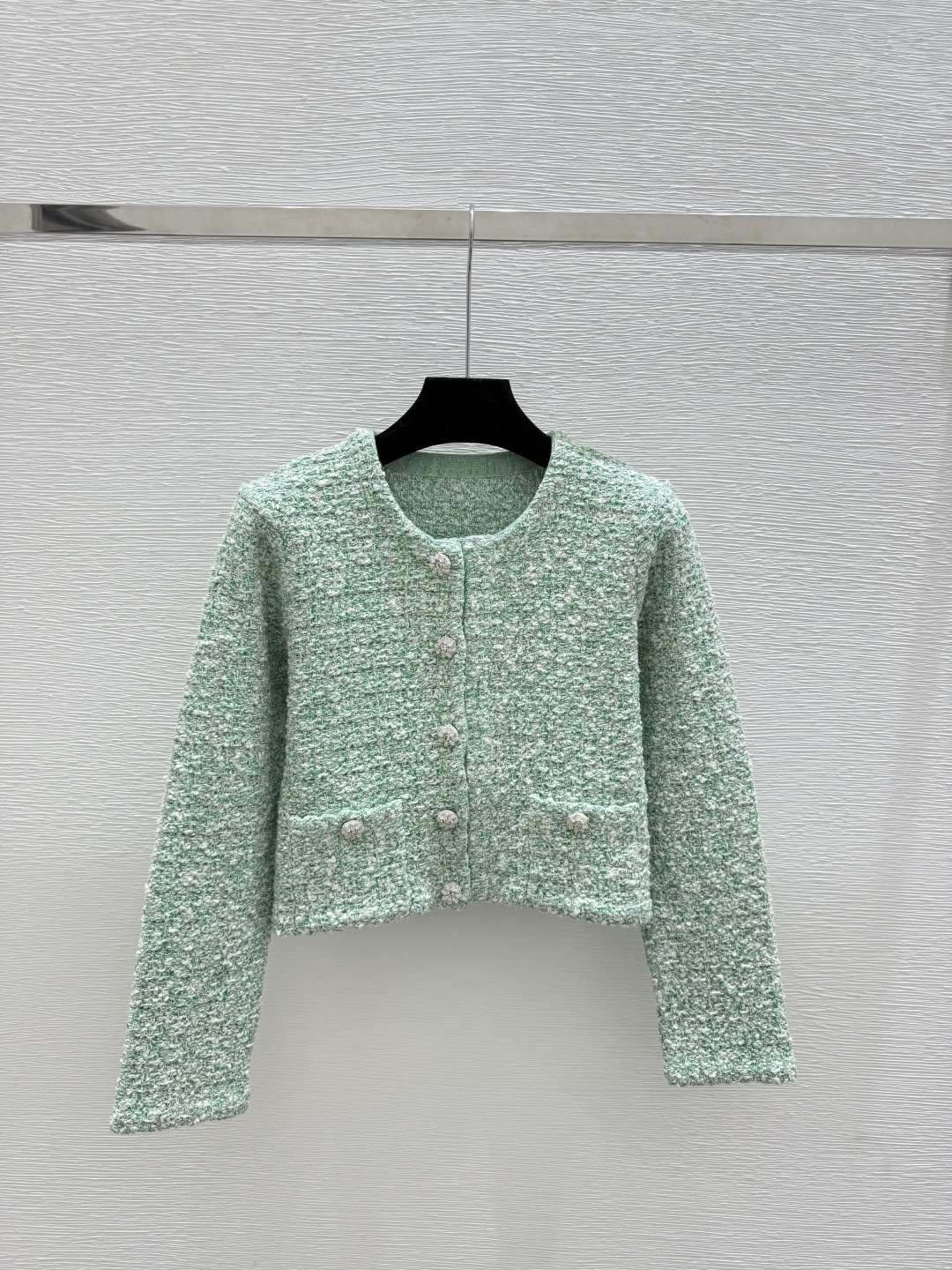 NO:563321,CH Home Early Autumn New Contrast Jacquard Knitted Suit Color Green Size 36.38.40,,alexander wang19860909CH家 早秋新款 撞色提花针织套装 颜色绿色 尺码36.38.40,,alexander wang,Women's clothing